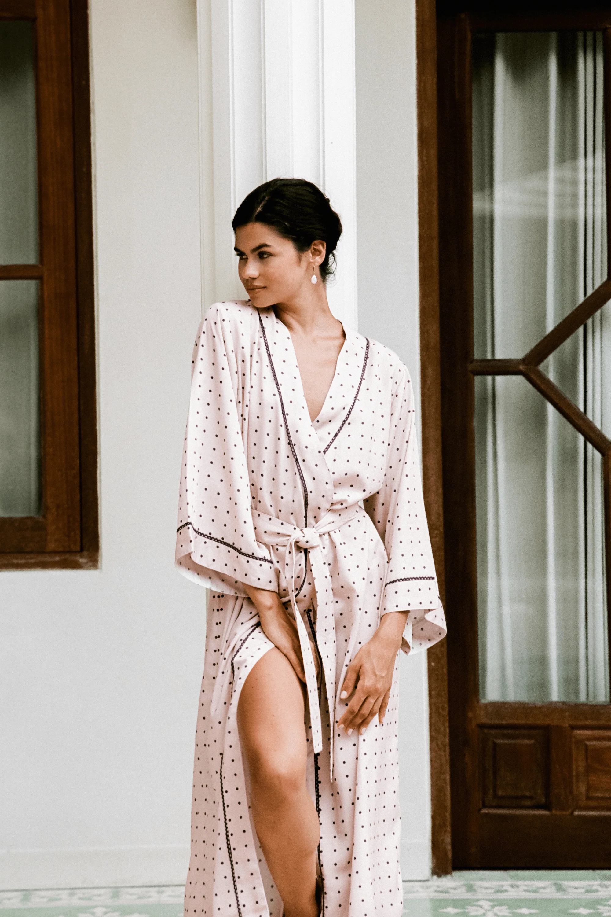 Alice Kimono Robe - TENCEL™ Lyocell - Dot - Image 5