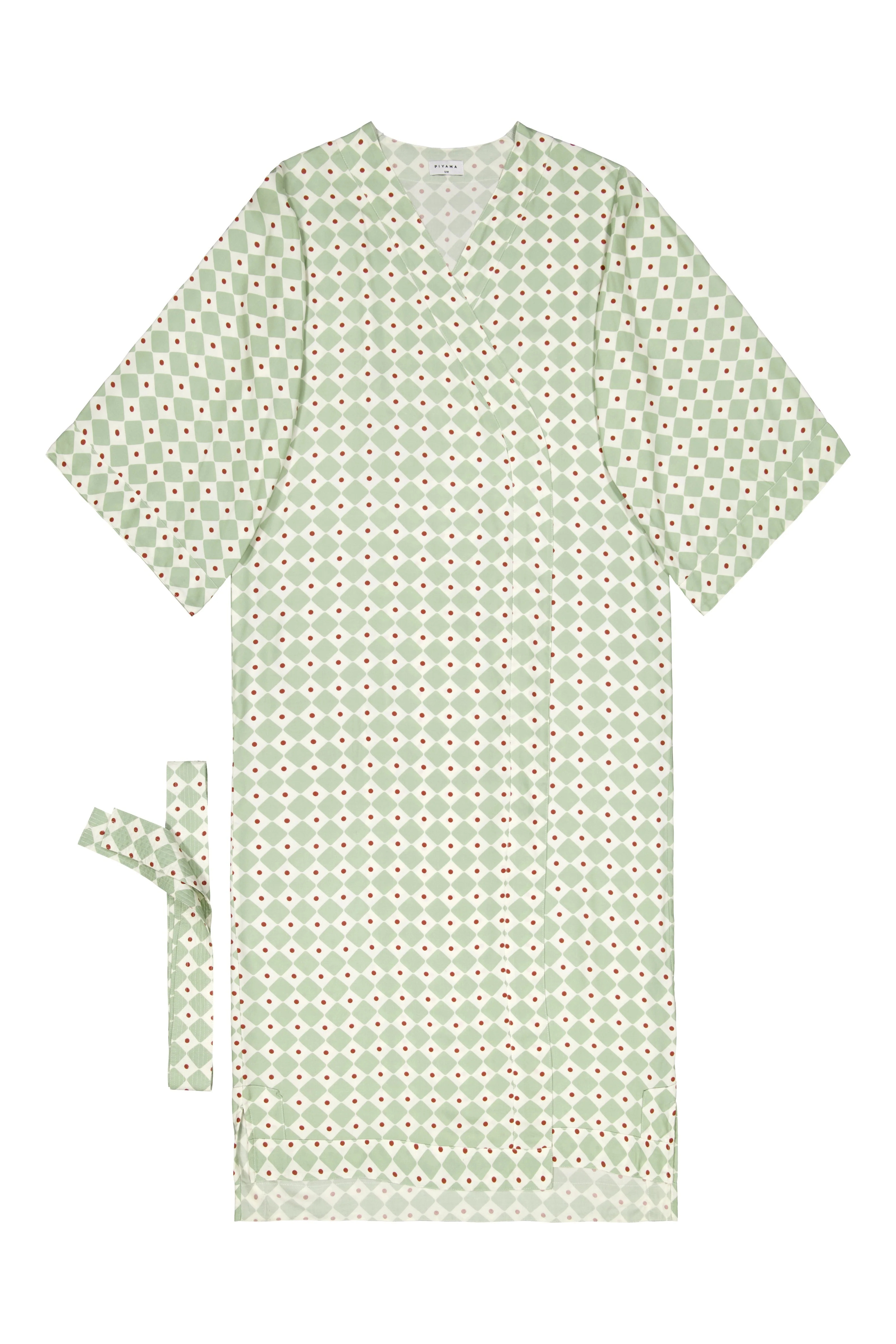 Alice Kimono Robe - Long - ECOVERO™ - Diamond - Image 7