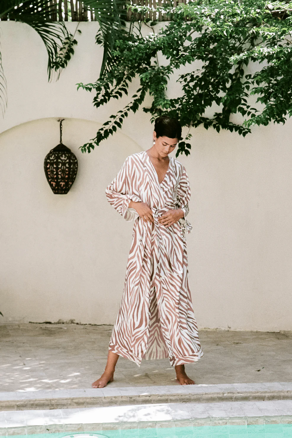 Alice Kimono - Long - ECOVERO™ - Zebra - Image 3