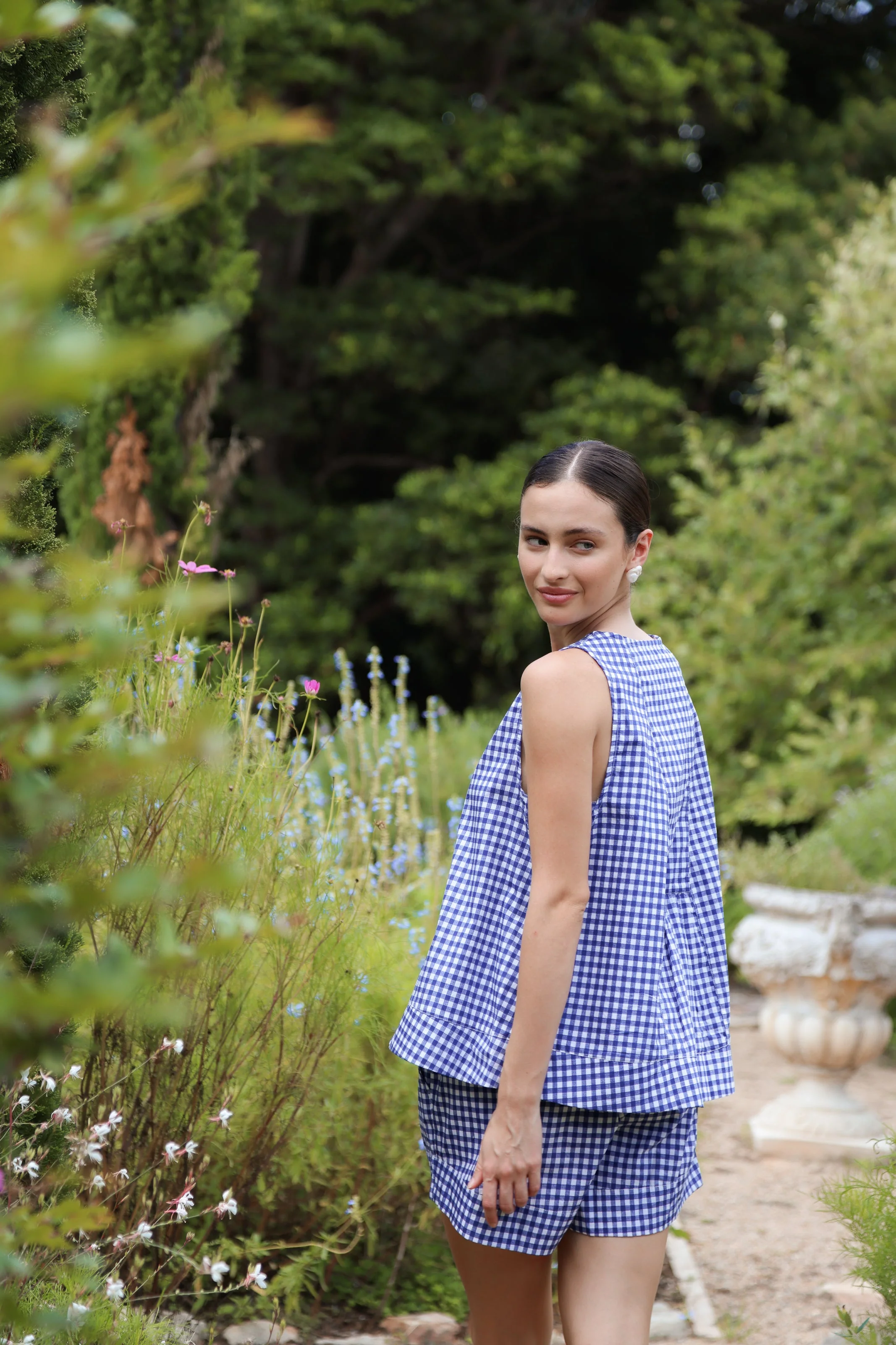Andy Lounge Set - Gingham - Navy - Image 10