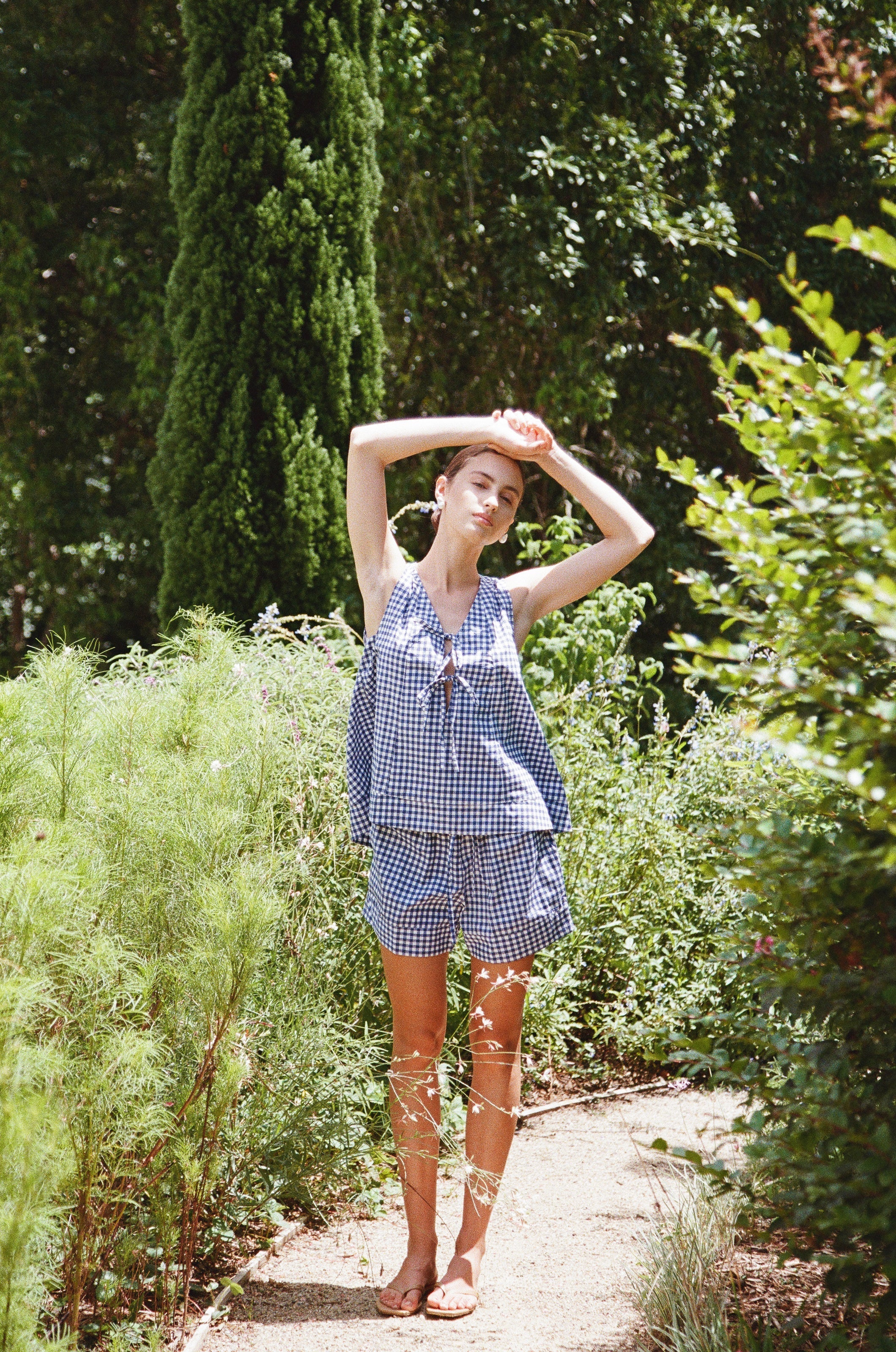 Andy Lounge Set - Gingham - Navy - Image 6