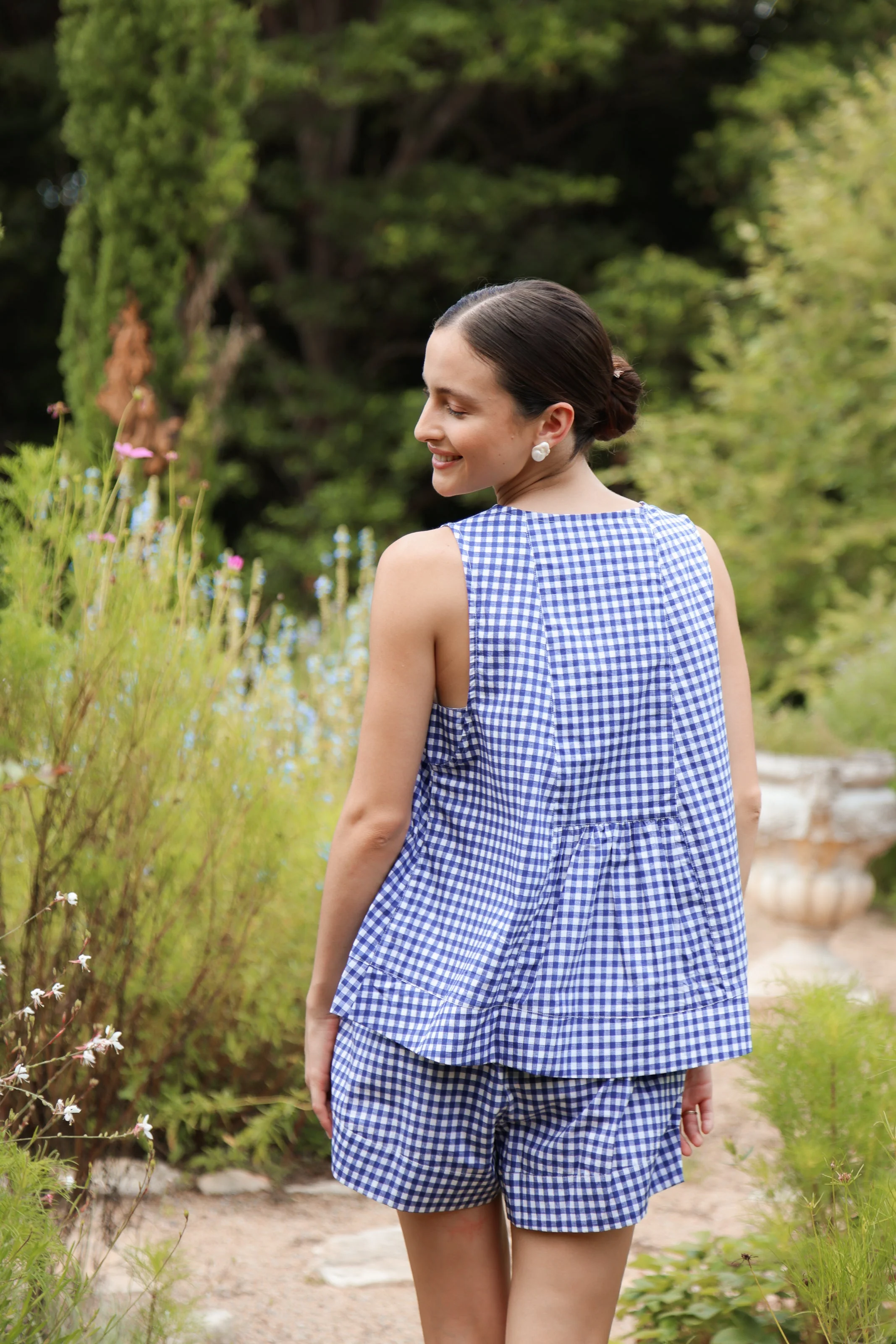 Andy Lounge Set - Gingham - Navy - Image 8