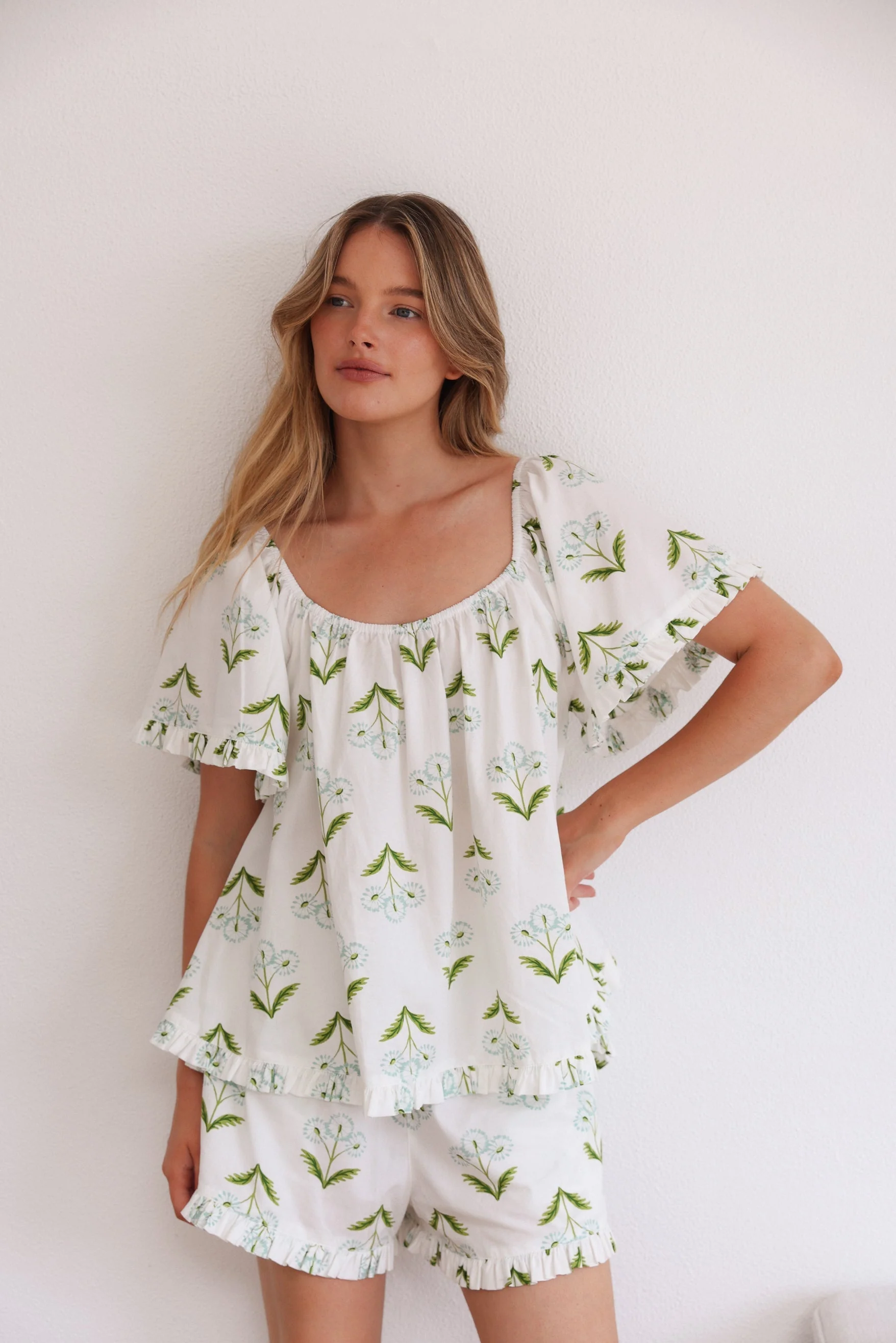 Betty Lounge Set - Cotton Modal - Dandelion - Image 6
