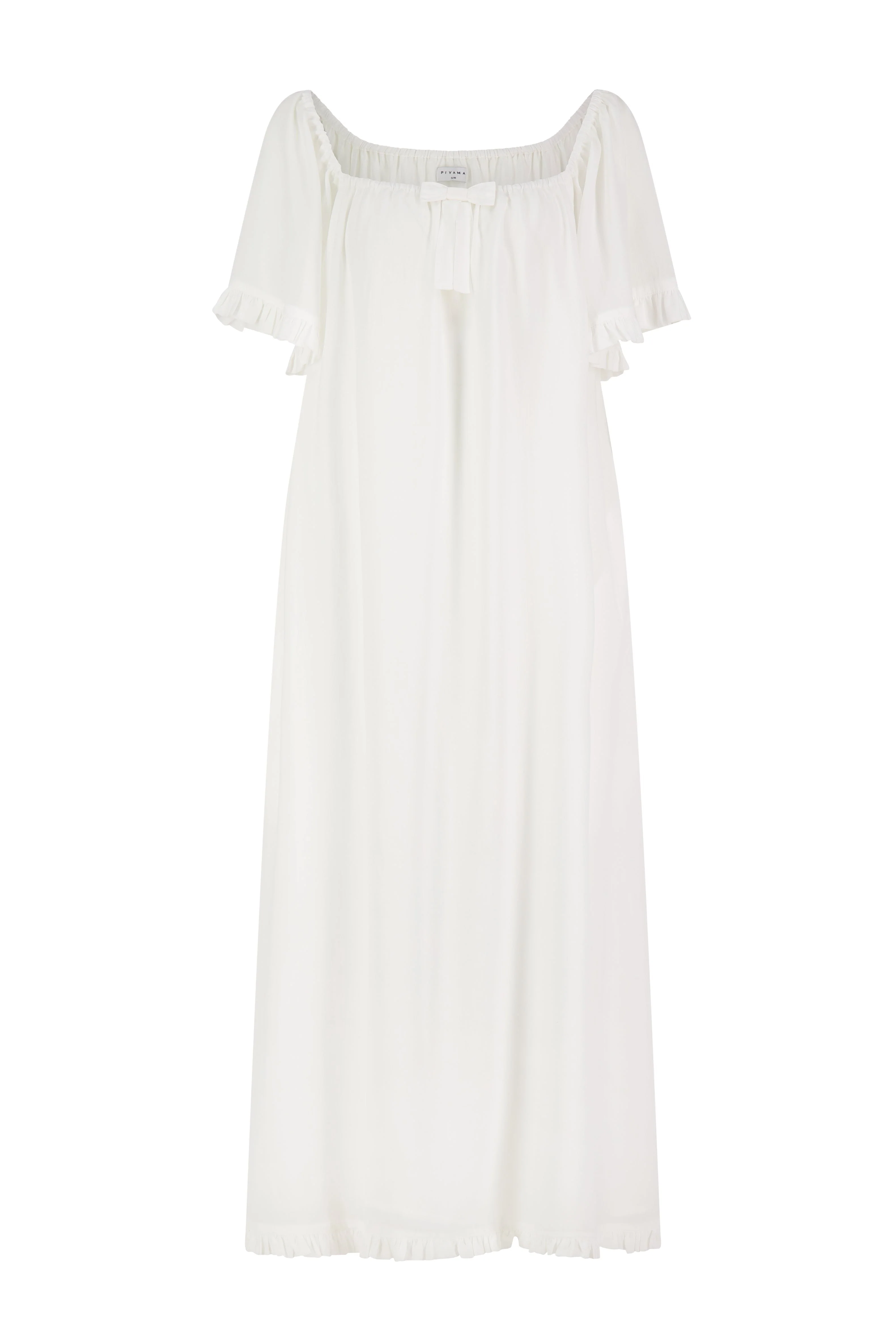 Betty Nightie - Long - Lyocell Batiste - Off White - Image 3
