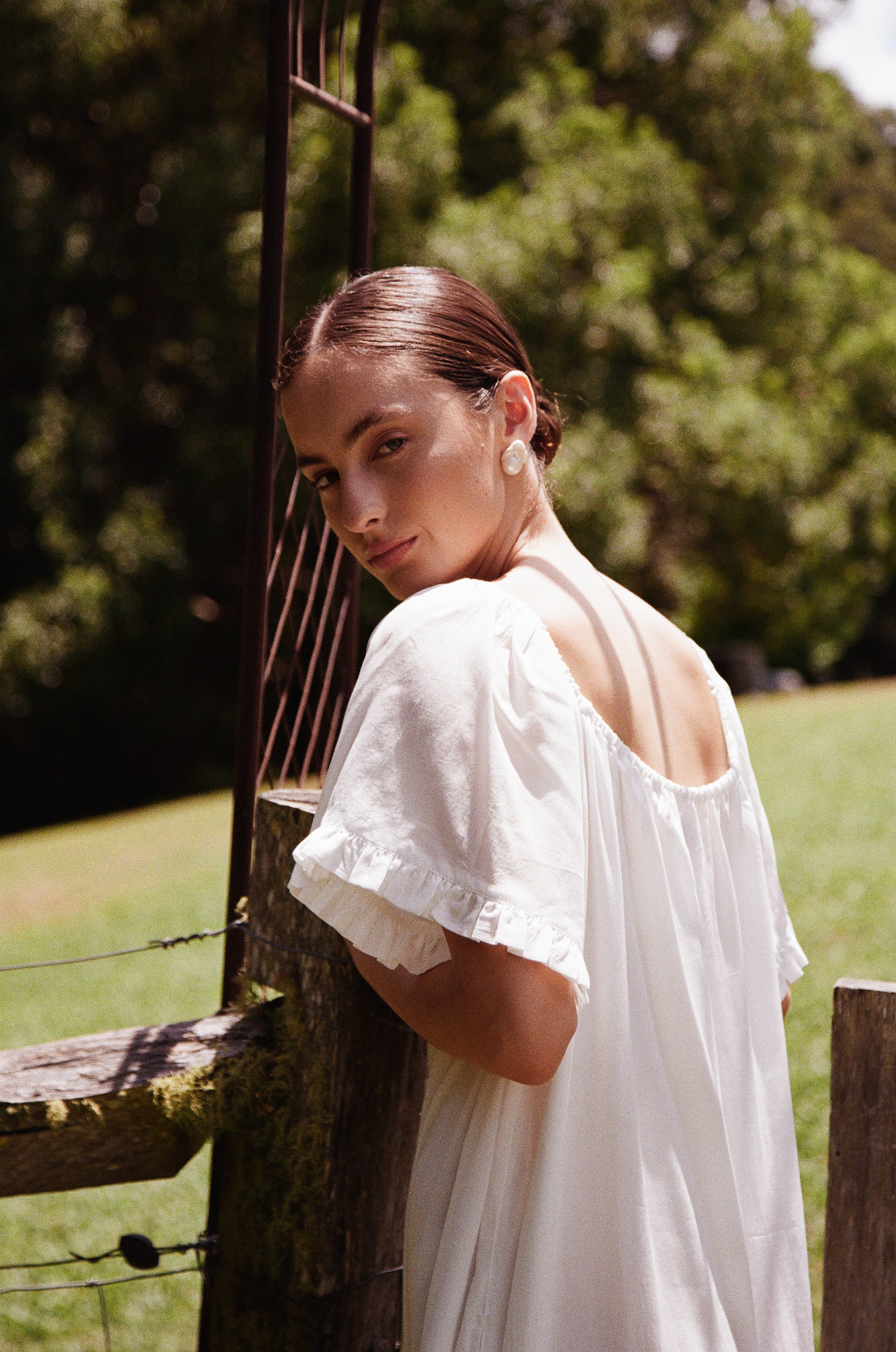 Betty Nightie - Lyocell Batiste - Off White - Image 8