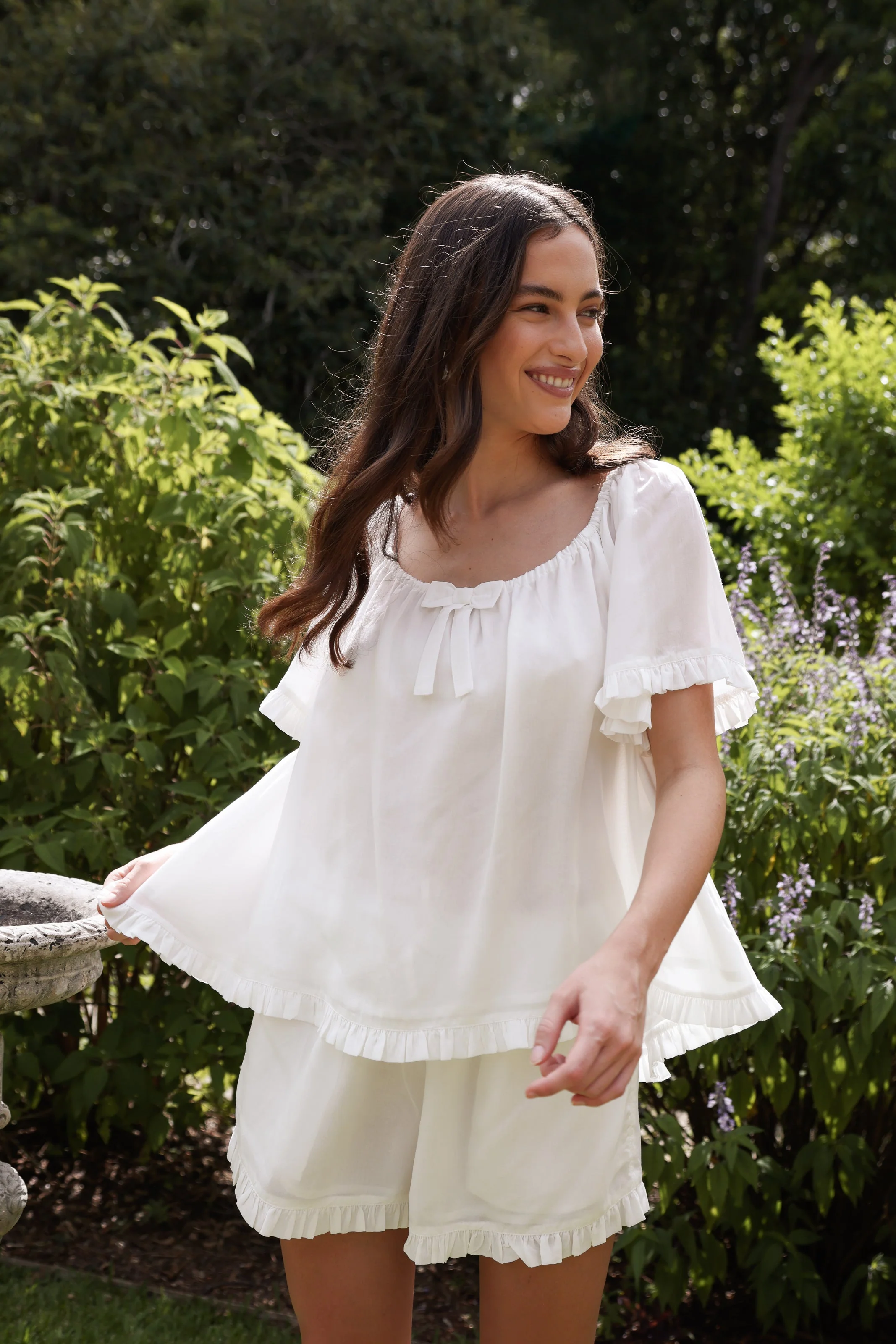 Betty Sleep Set - Lyocell Batiste - Off White - Image 3