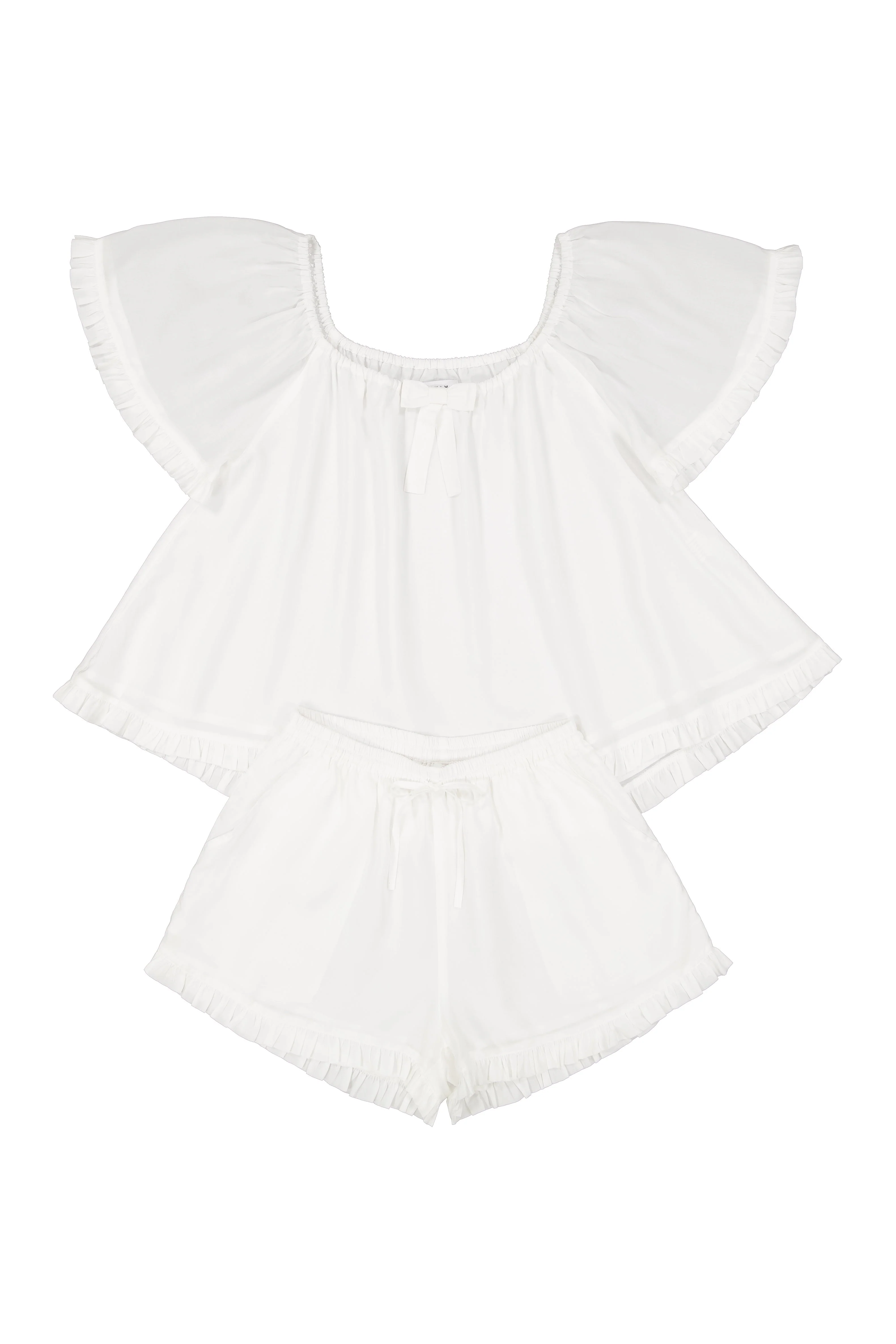 Betty Sleep Set - Lyocell Batiste - Off White - Image 5