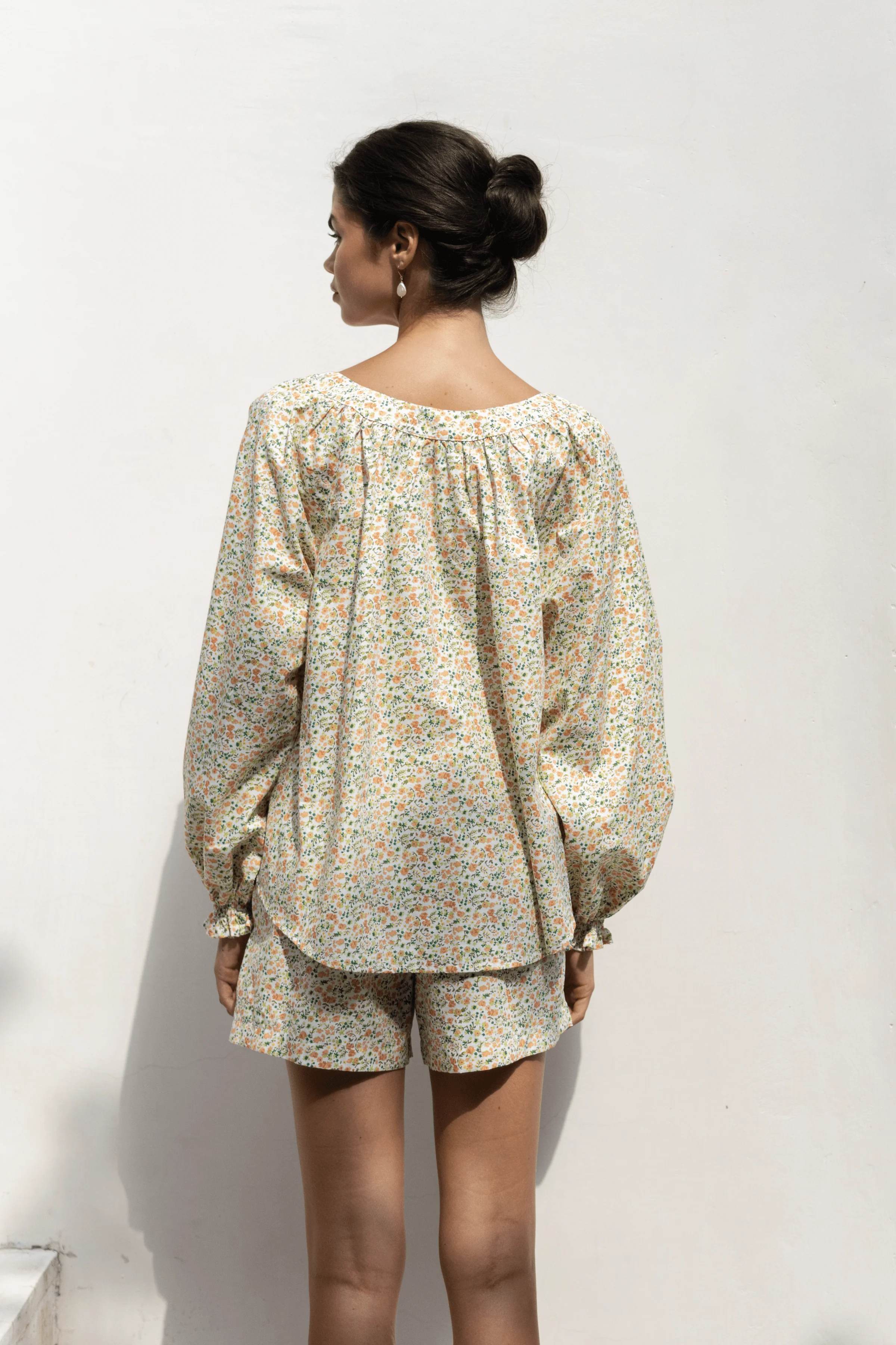Claire Lounge Set - Cotton - Floret Green - Image 4