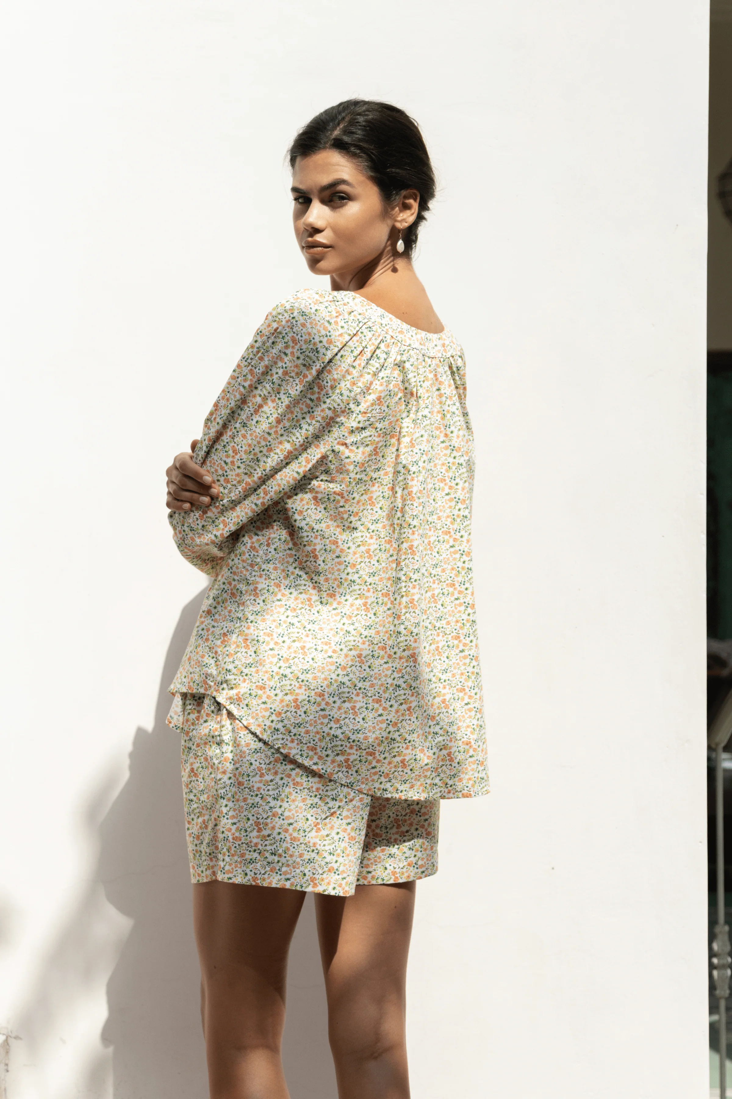 Claire Lounge Set - Cotton - Floret Green - Image 6