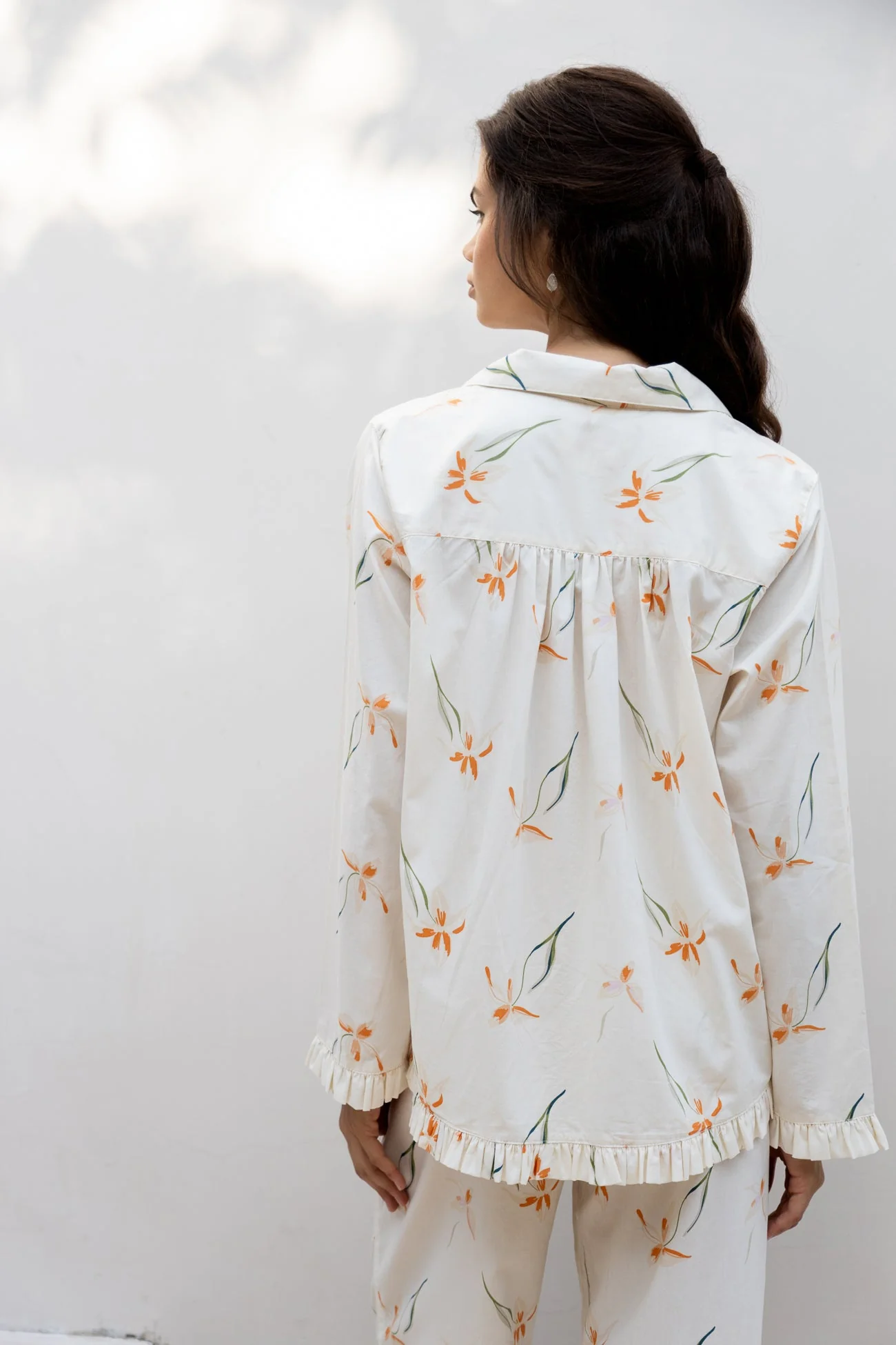 Felicity Frill Set - Long - Cotton Modal - Lily - Image 10