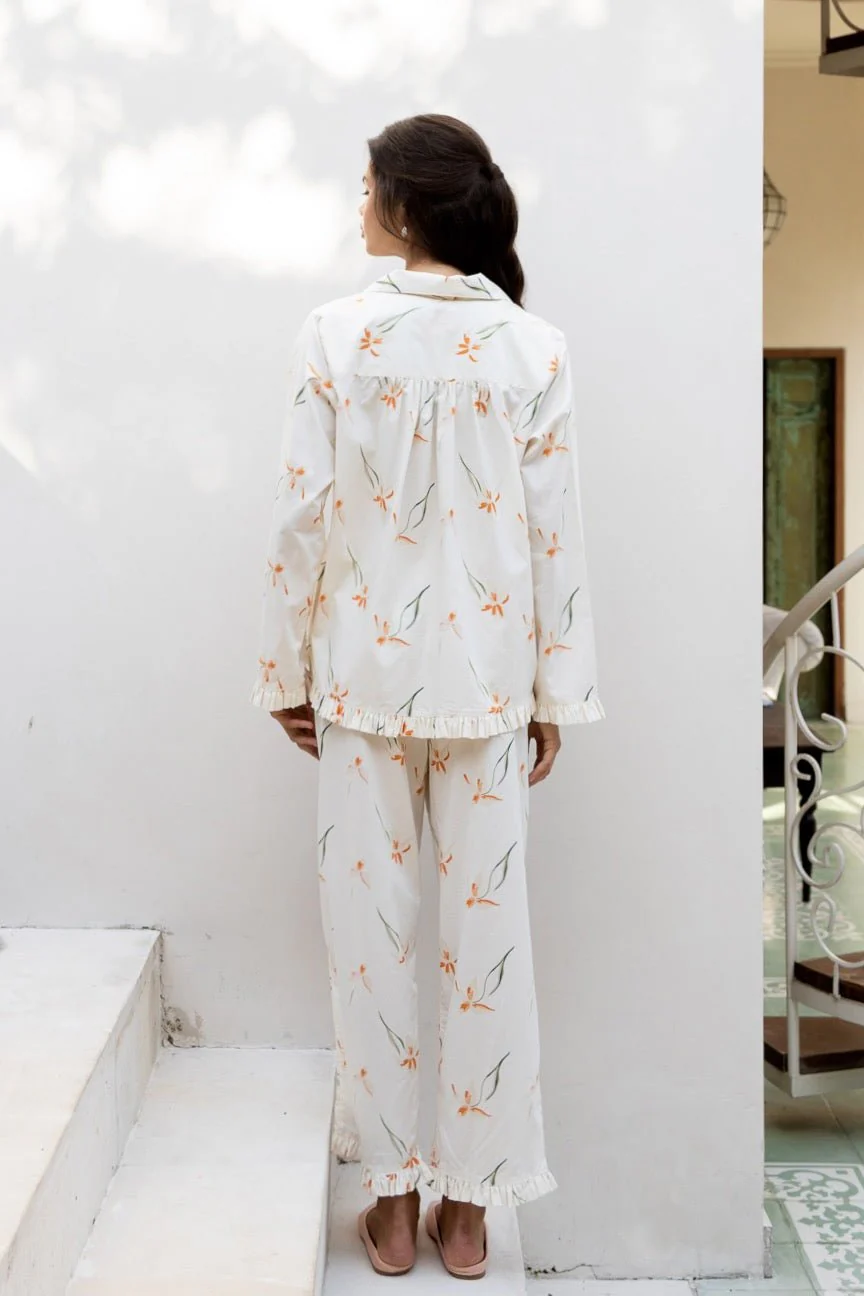 Felicity Frill Set - Long - Cotton Modal - Lily - Image 5
