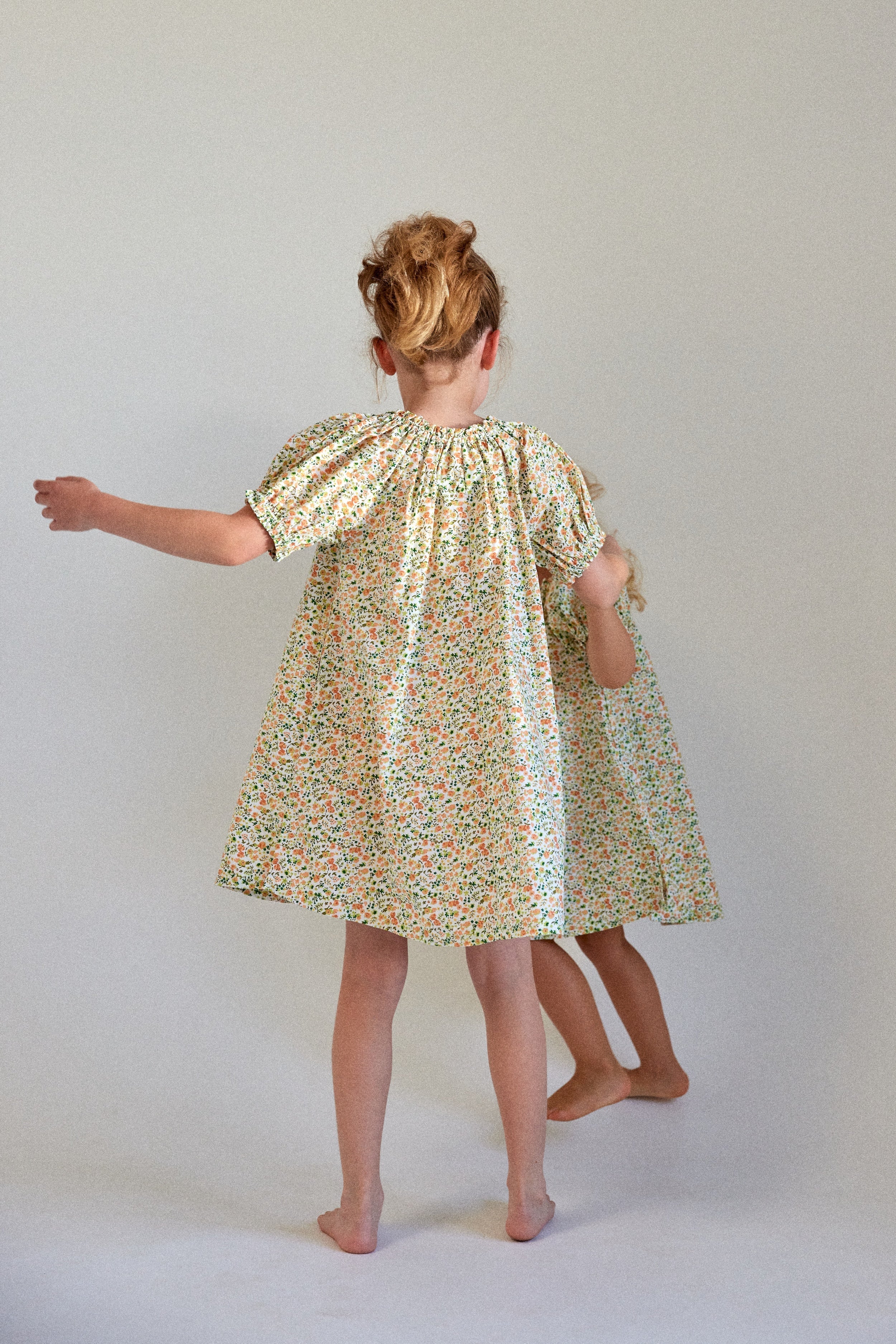 Girls Molly Lounge Dress - Floret Green - Image 3
