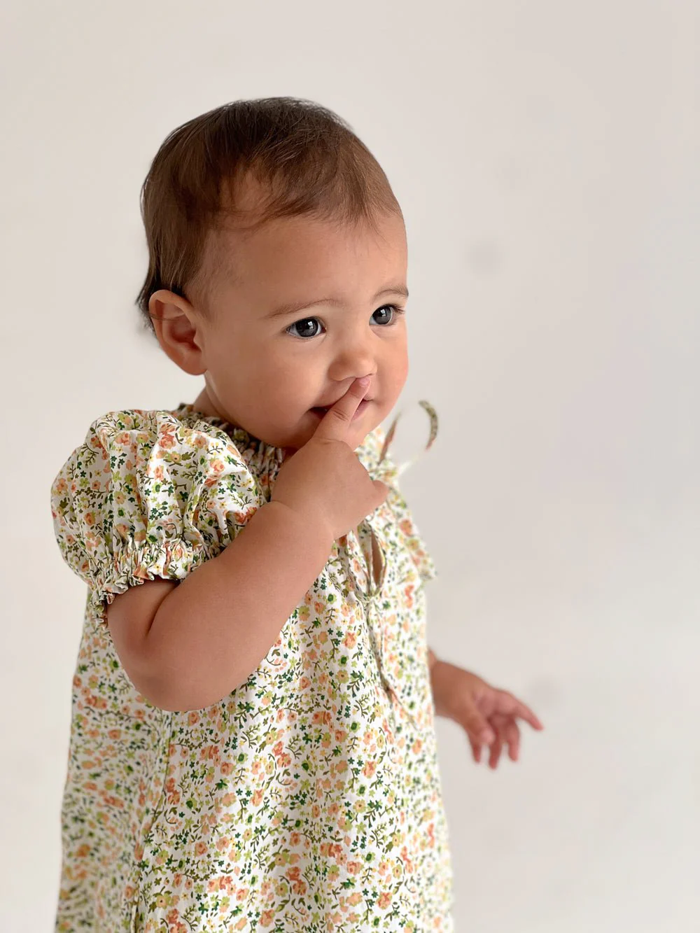 Girls Molly Lounge Dress - Floret Green - Image 6