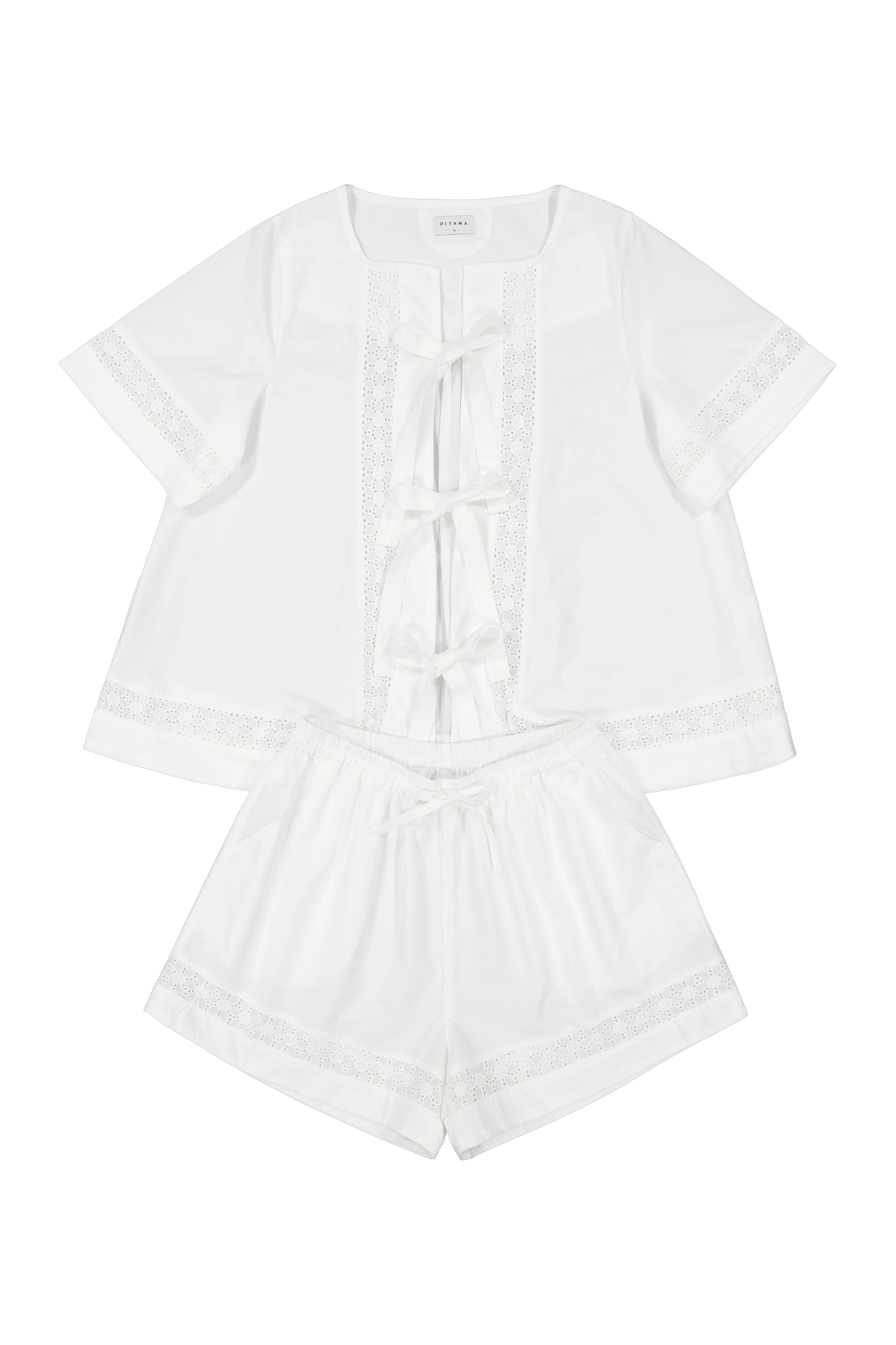 Giselle Lounge Set - Cotton Modal - Off White - Image 4