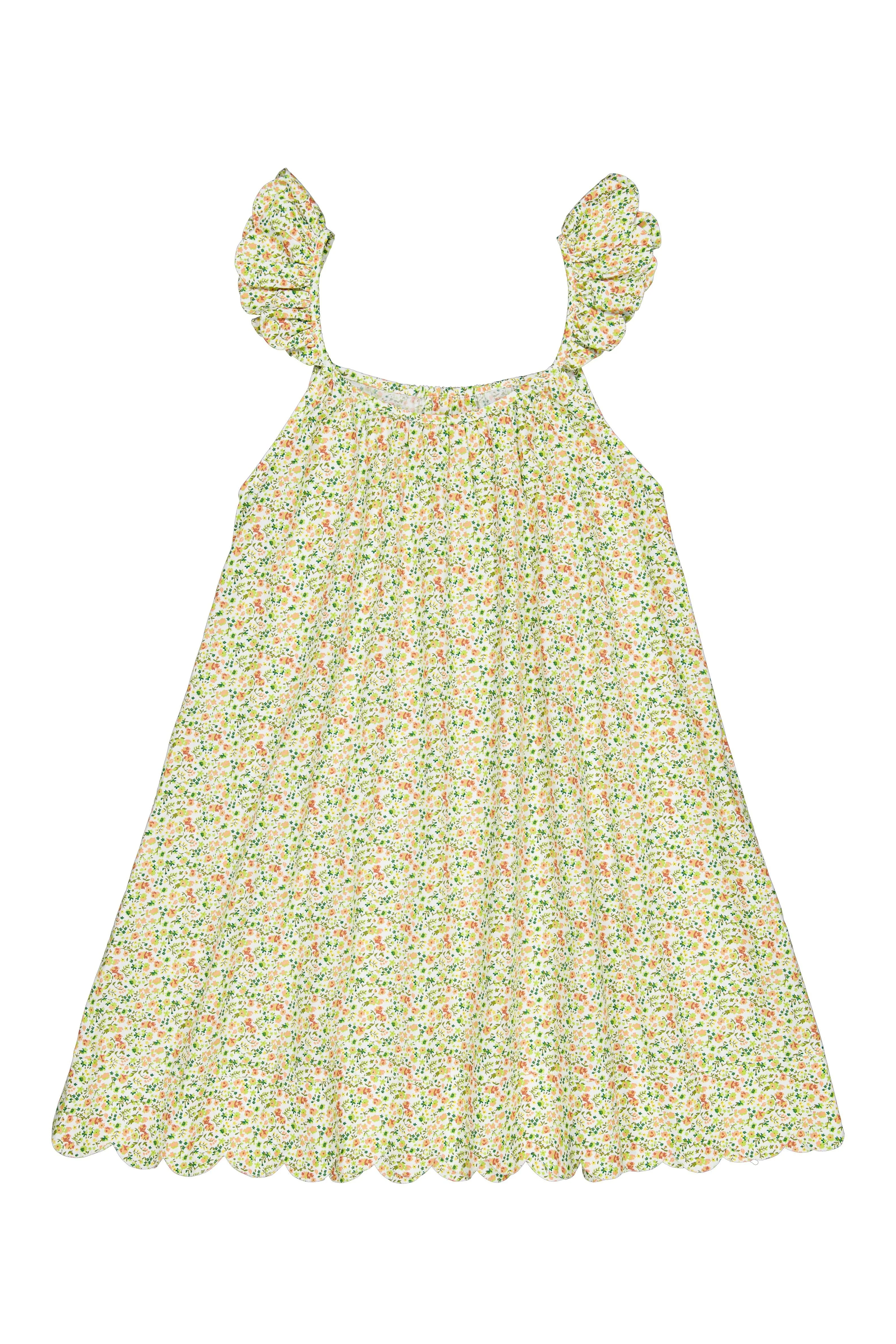 Indah Wing Nightie - Cotton - Floret Green - Image 3