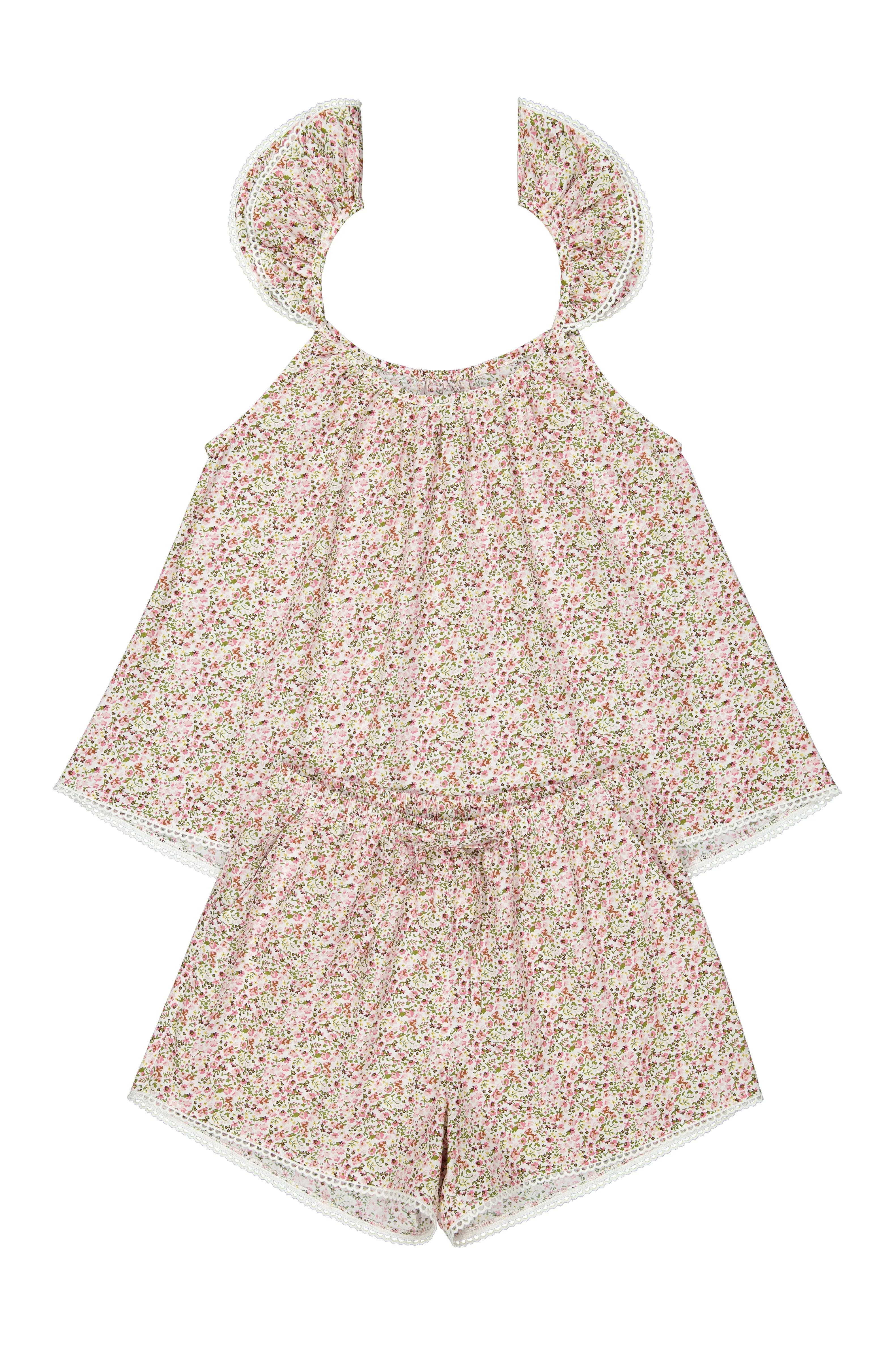 Indah Wing Sleep Set - Floret Pink + Trim - Image 4