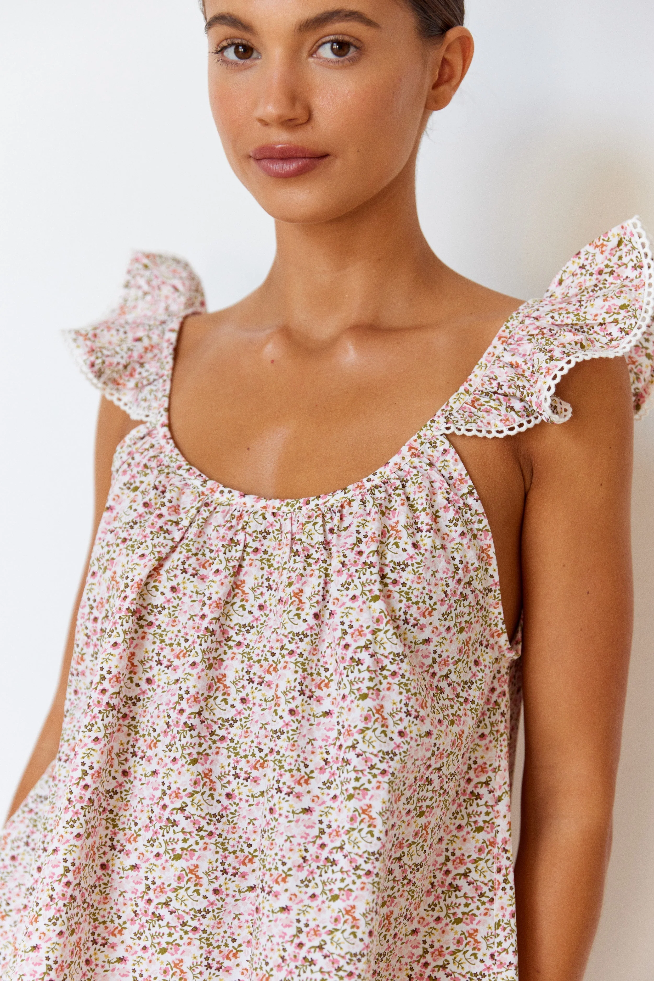 Indah Wing Sleep Set - Floret Pink + Trim - Image 9