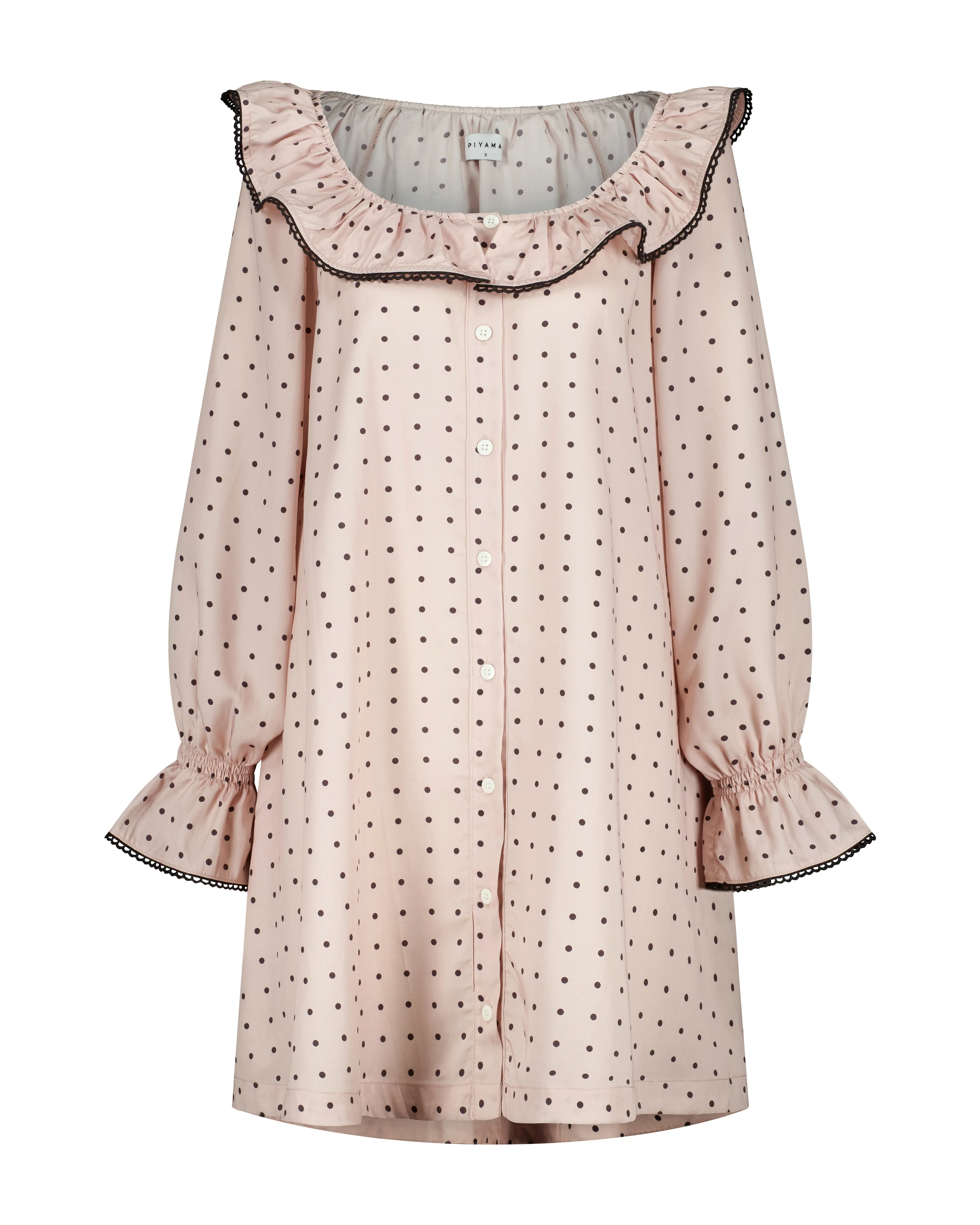 Jemima Nightie - TENCEL™ Lyocell - Dot - Image 6