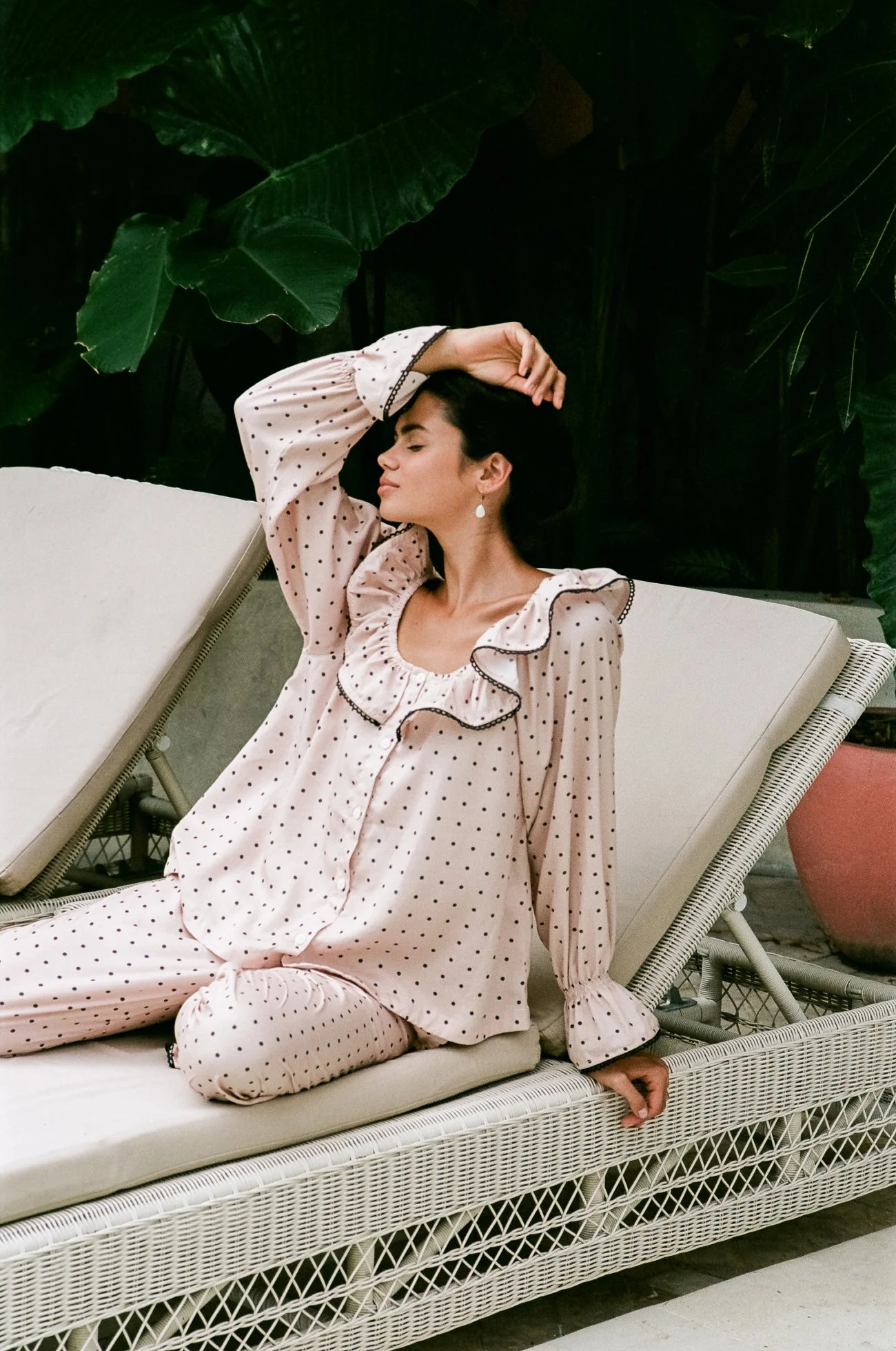 Jemima Sleep Set - Long - TENCEL™ Lyocell - Dot - Image 5