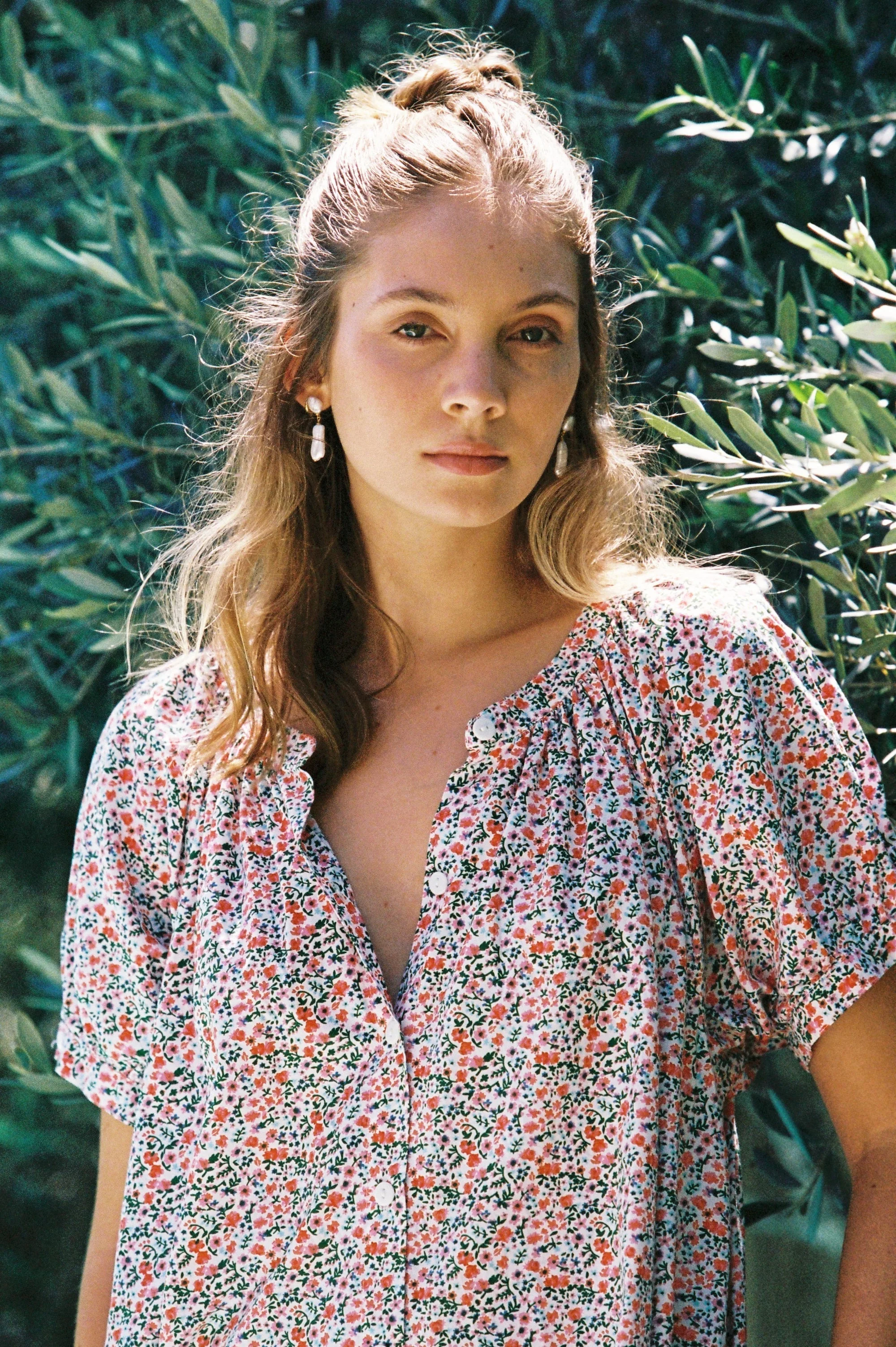 Libby Lounge Dress - Cotton - Floret - Image 3