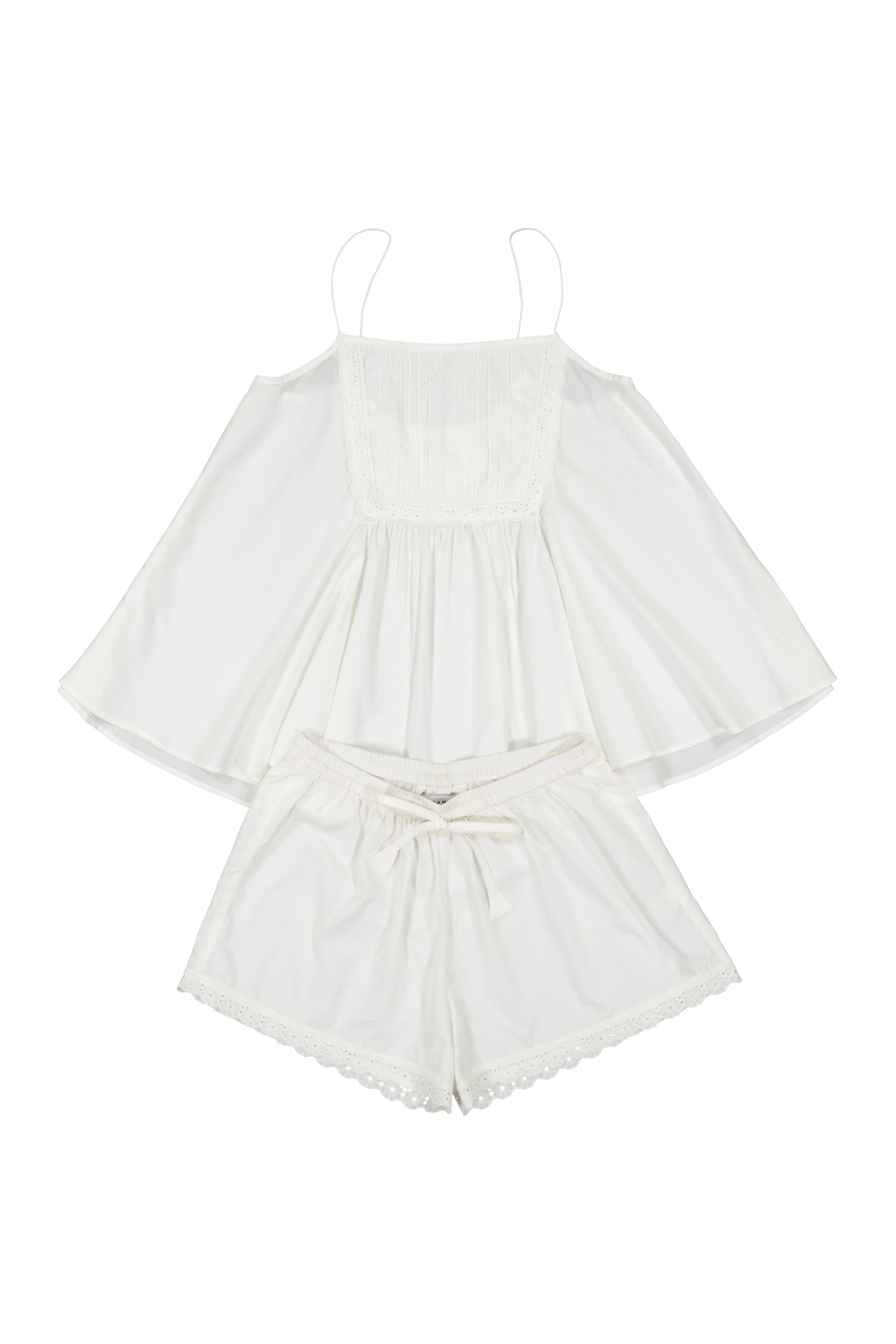 Lydia Sleep Set - Cotton Modal - Off White - Image 3
