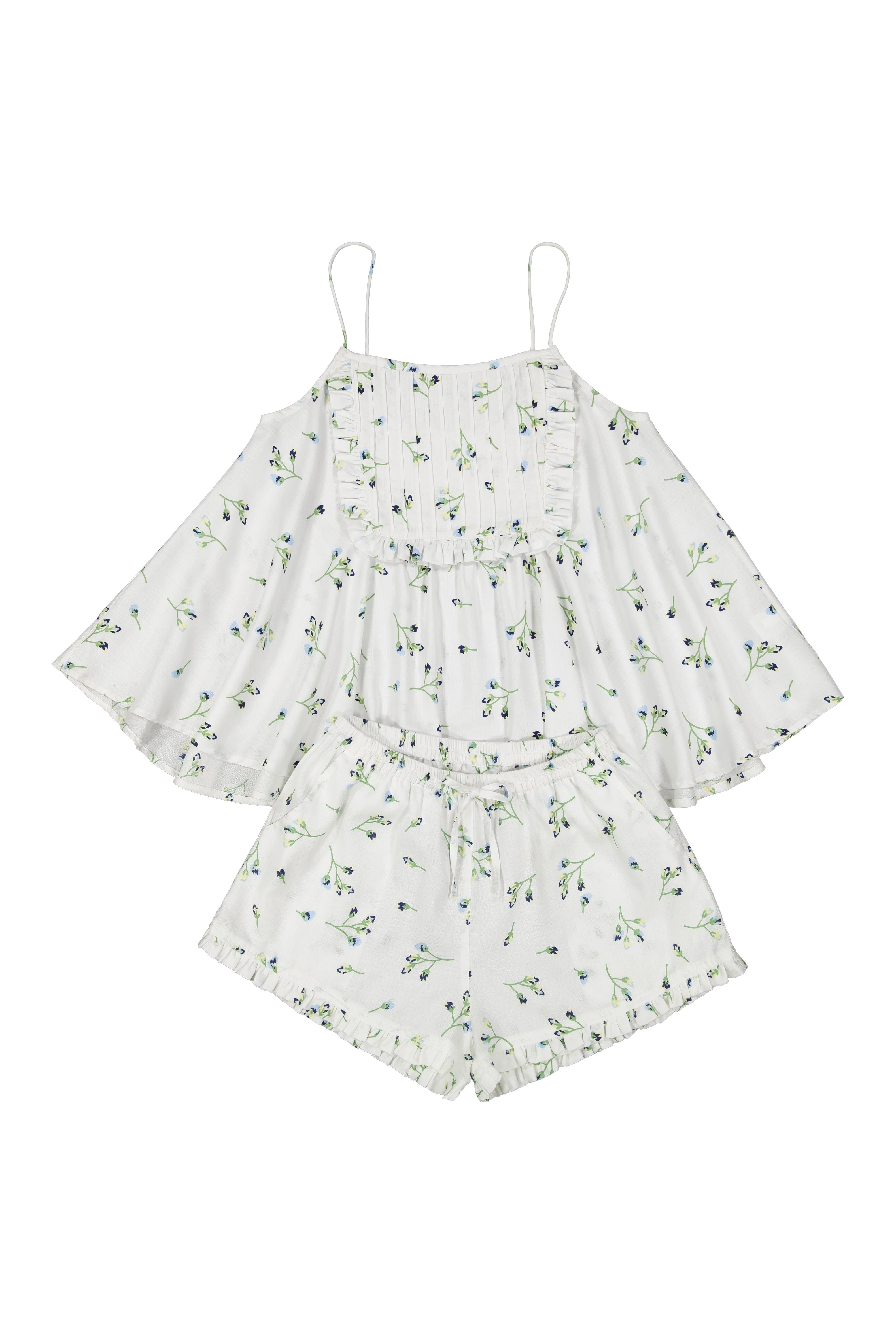 Lydia Sleep Set - Lyocell Linen - Bluebell - Image 4