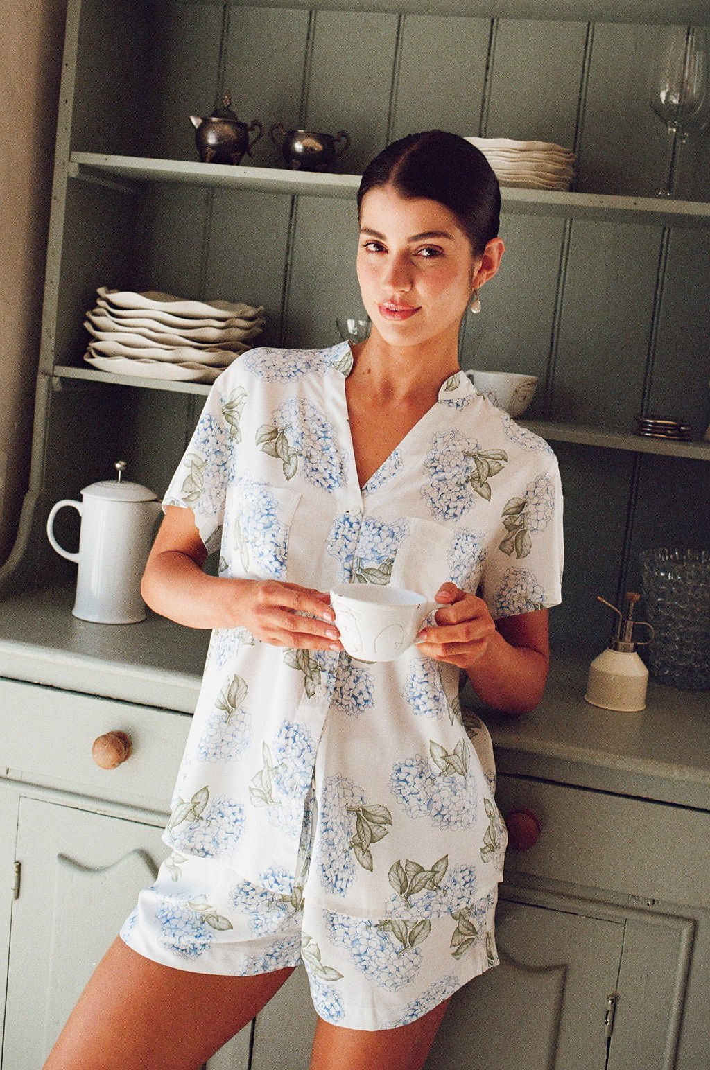Maggie Pajama Set - Hydrangea Blue - Image 2