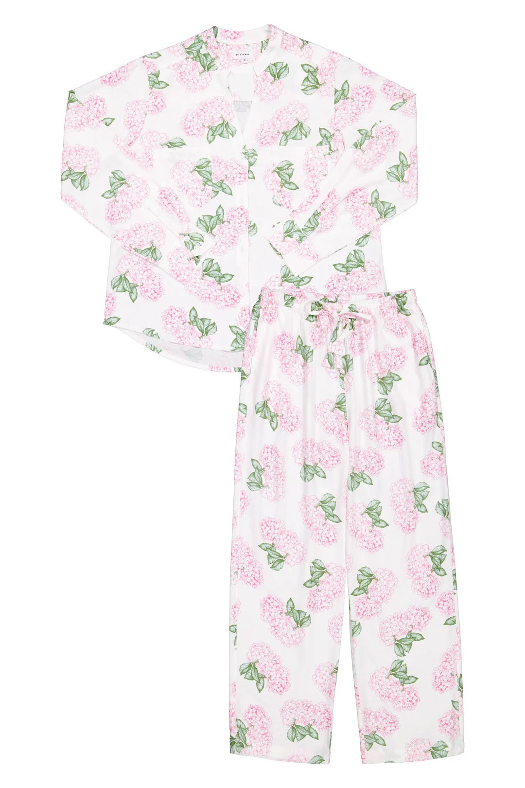 Maggie Pajama Set - Long - Hydrangea Pink - Image 4