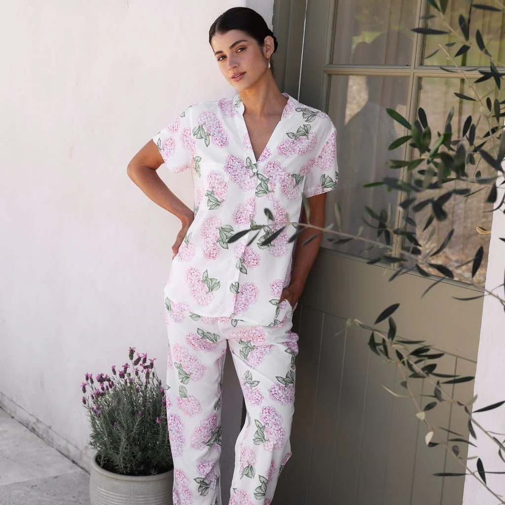 Maggie Pajama Set - Long Pants - Hydrangea Pink - Image 10