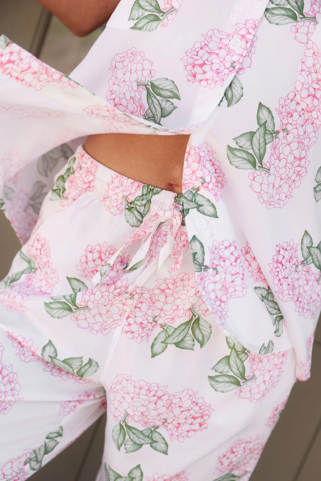 Maggie Pajama Set - Long Pants - Hydrangea Pink - Image 5