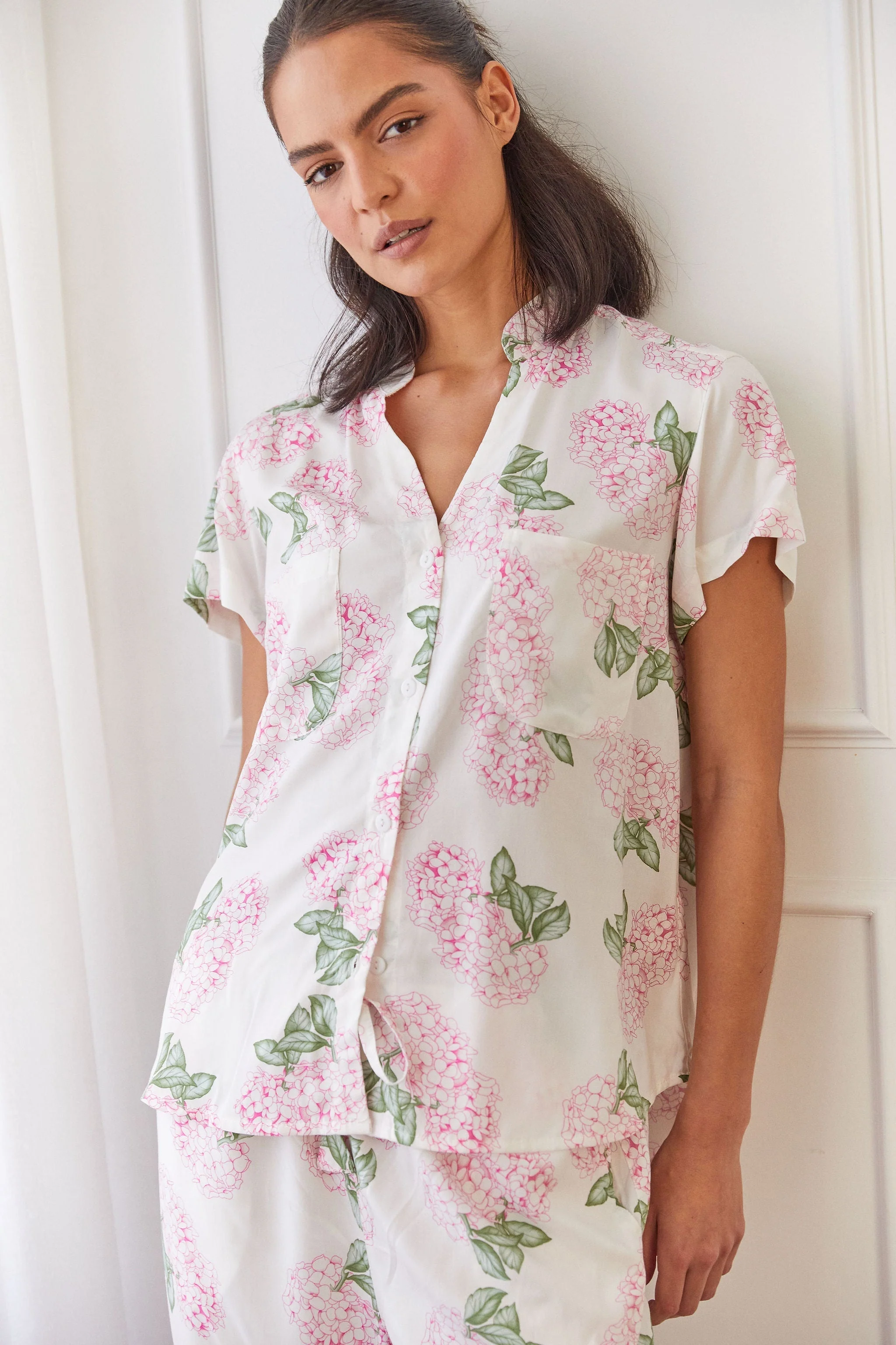 Maggie Pajama Set - Long Pants - Hydrangea Pink - Image 9