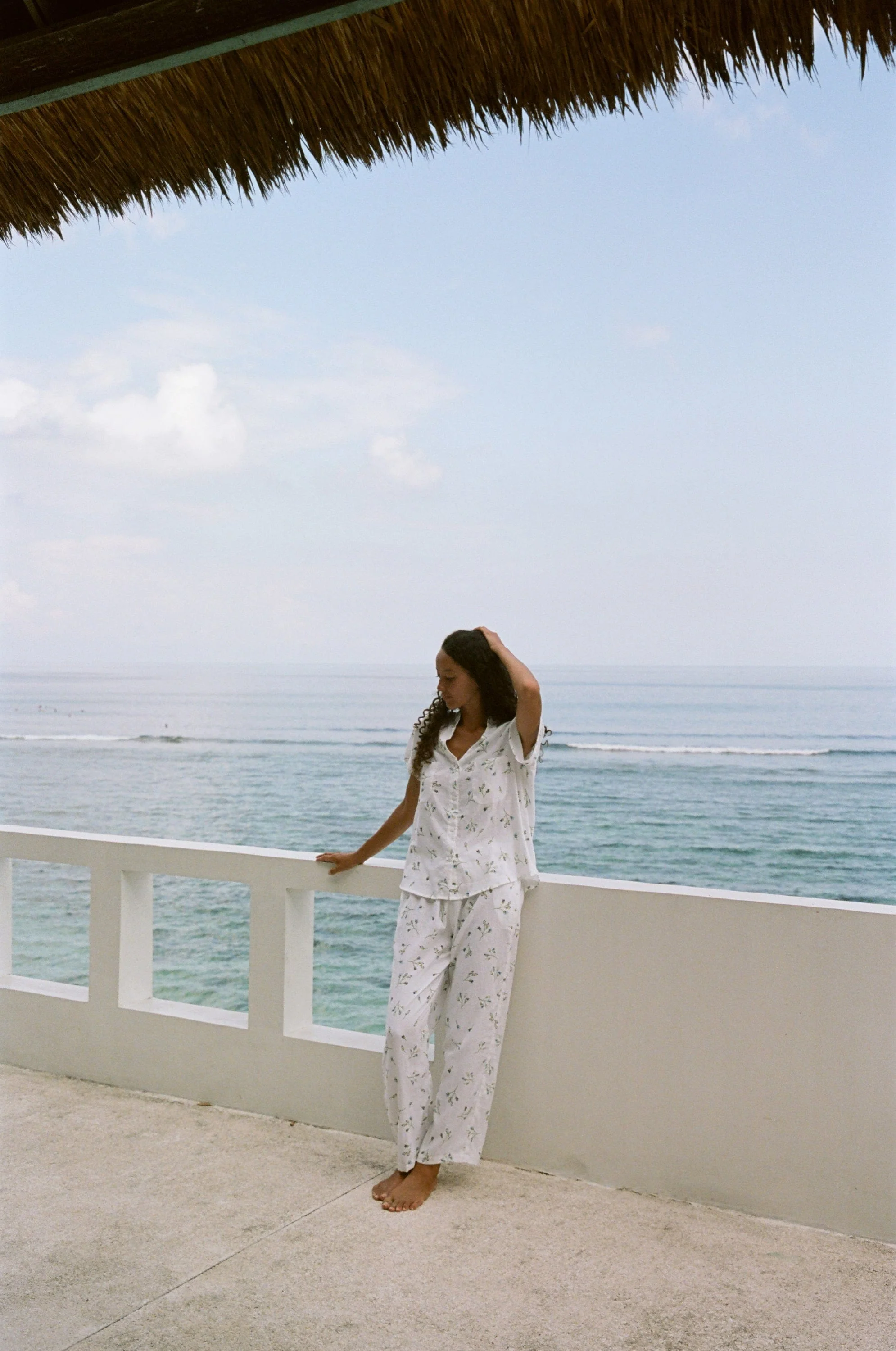 Maggie Pajama Set - Long Pants - Lyocell Linen - Bluebell - Image 12