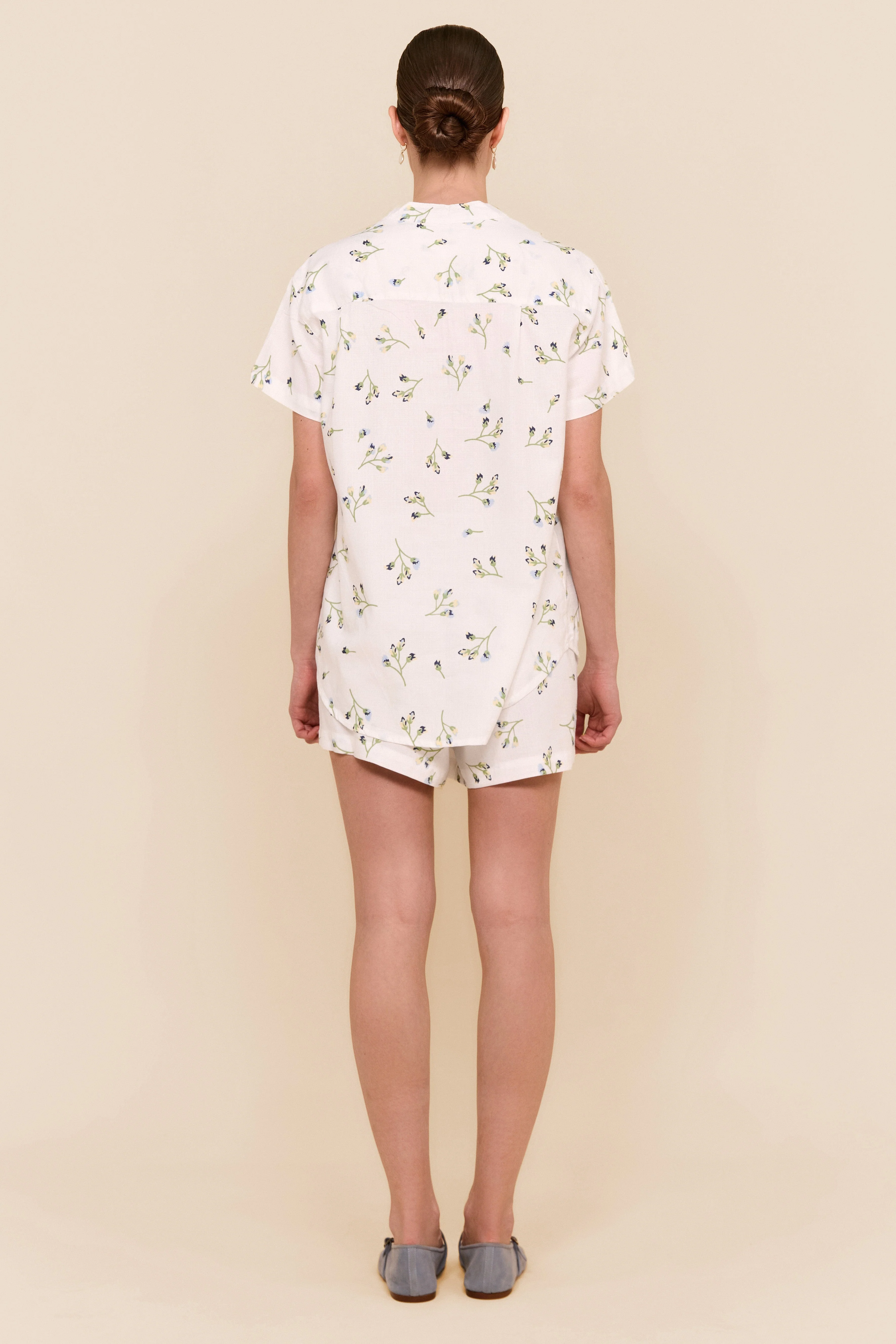Maggie Pajama Set - Lyocell Linen - Bluebell - Image 11