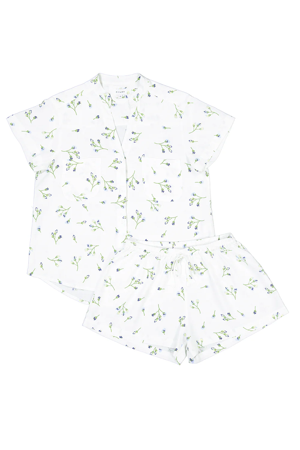 Maggie Pajama Set - Lyocell Linen - Bluebell - Image 4