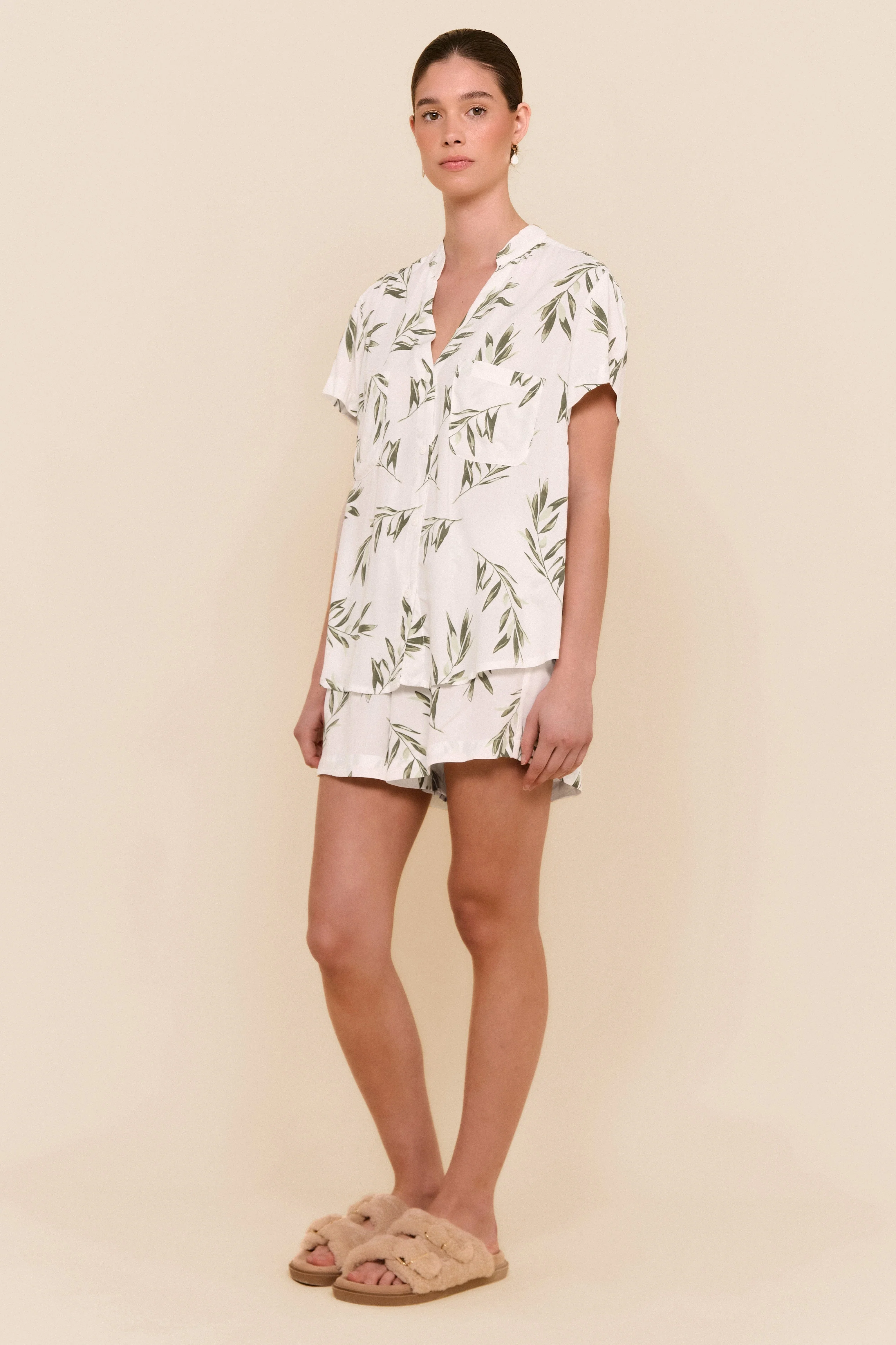 Maggie Pajama Set - Olive Leaf - Image 9