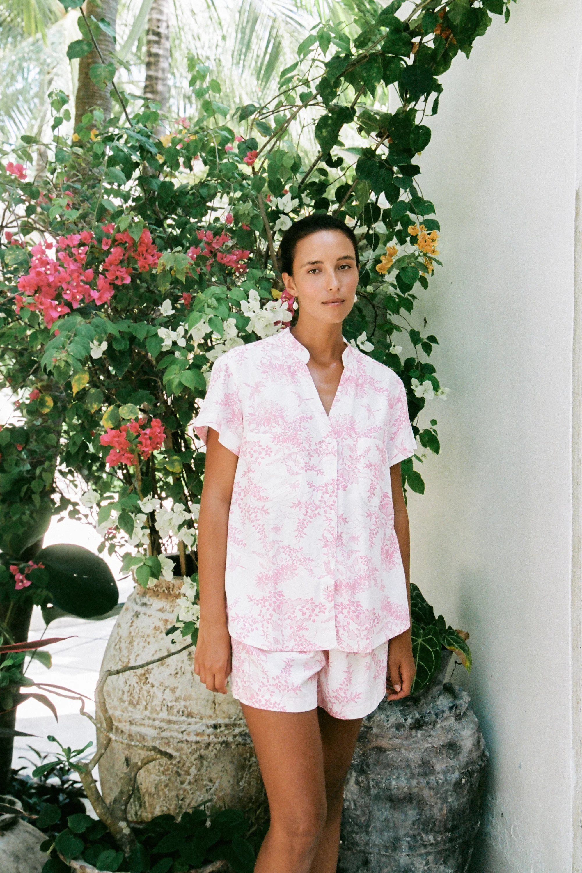 Maggie Pyjama Set - Summer Toile - Pink - Image 5