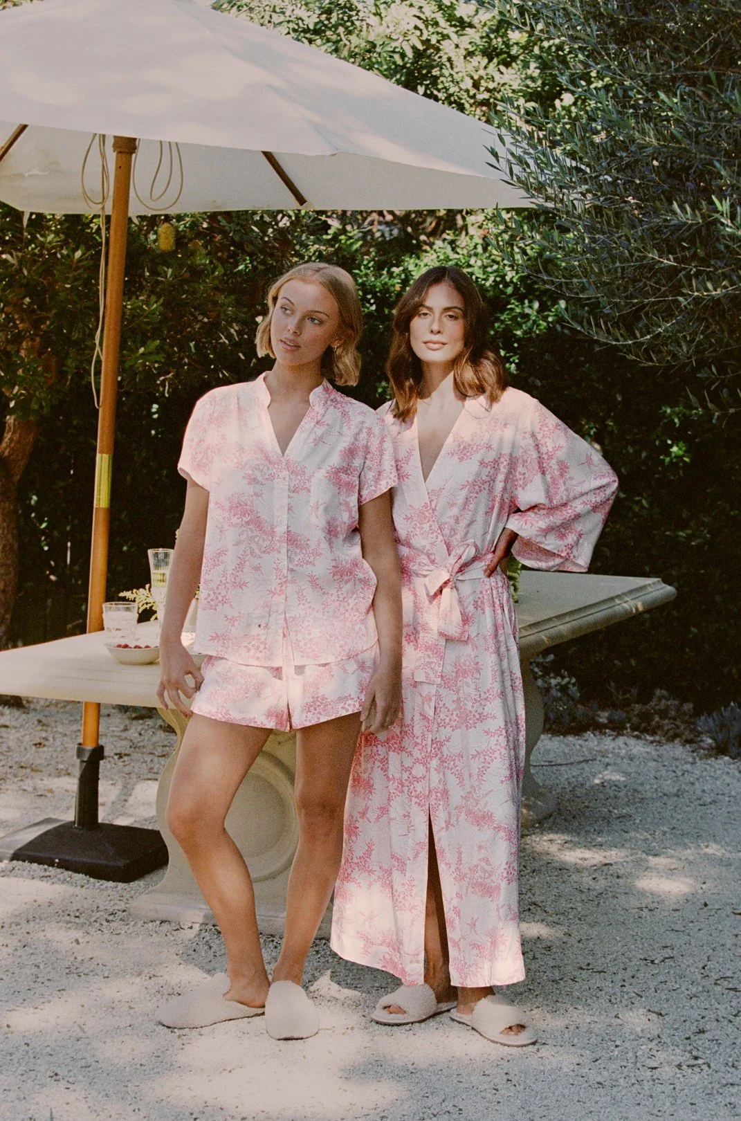 Maggie Pyjama Set - Summer Toile - Pink - Image 8