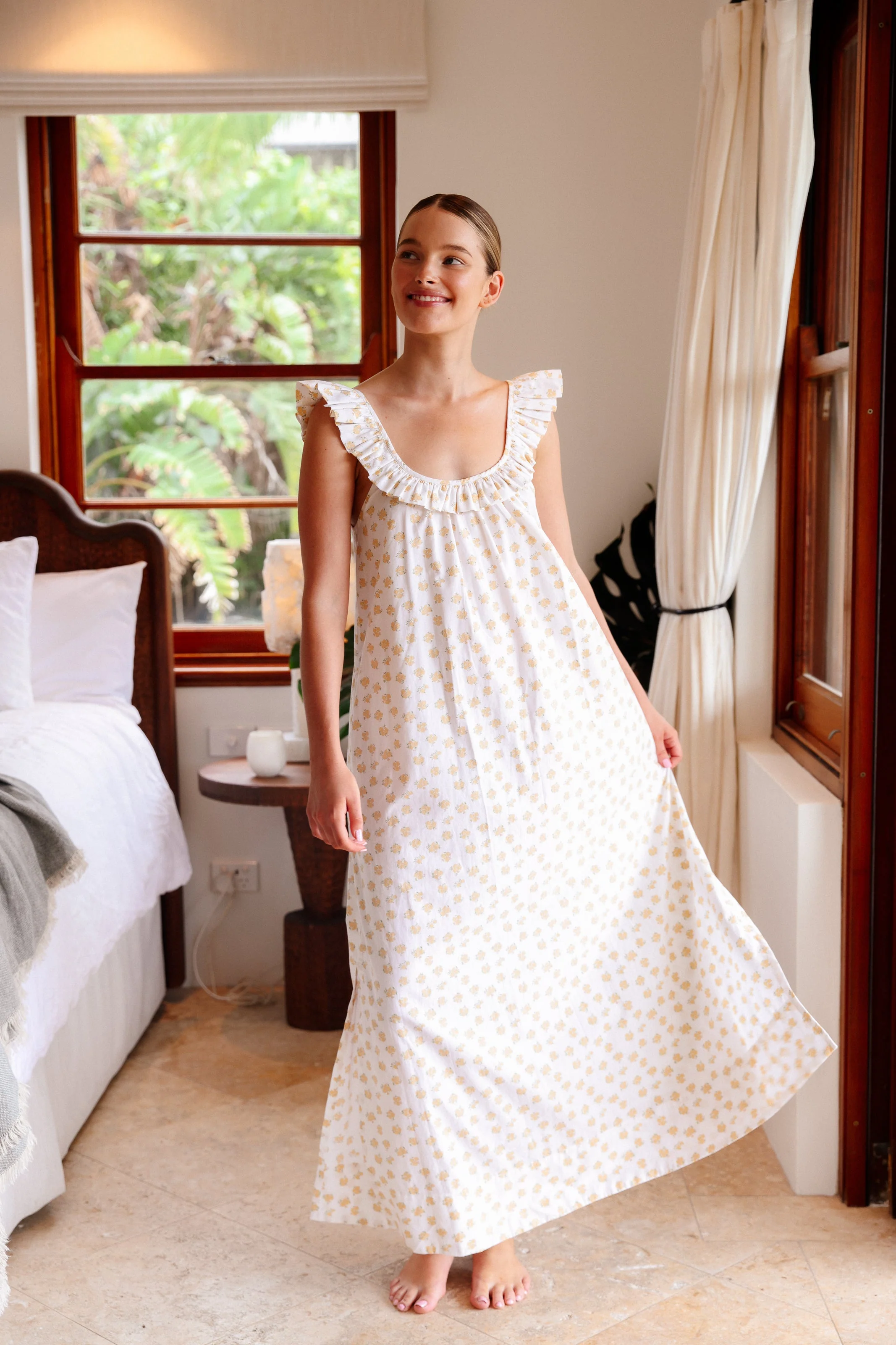 Margot Nightie - Cotton Modal - Meadow - Image 4