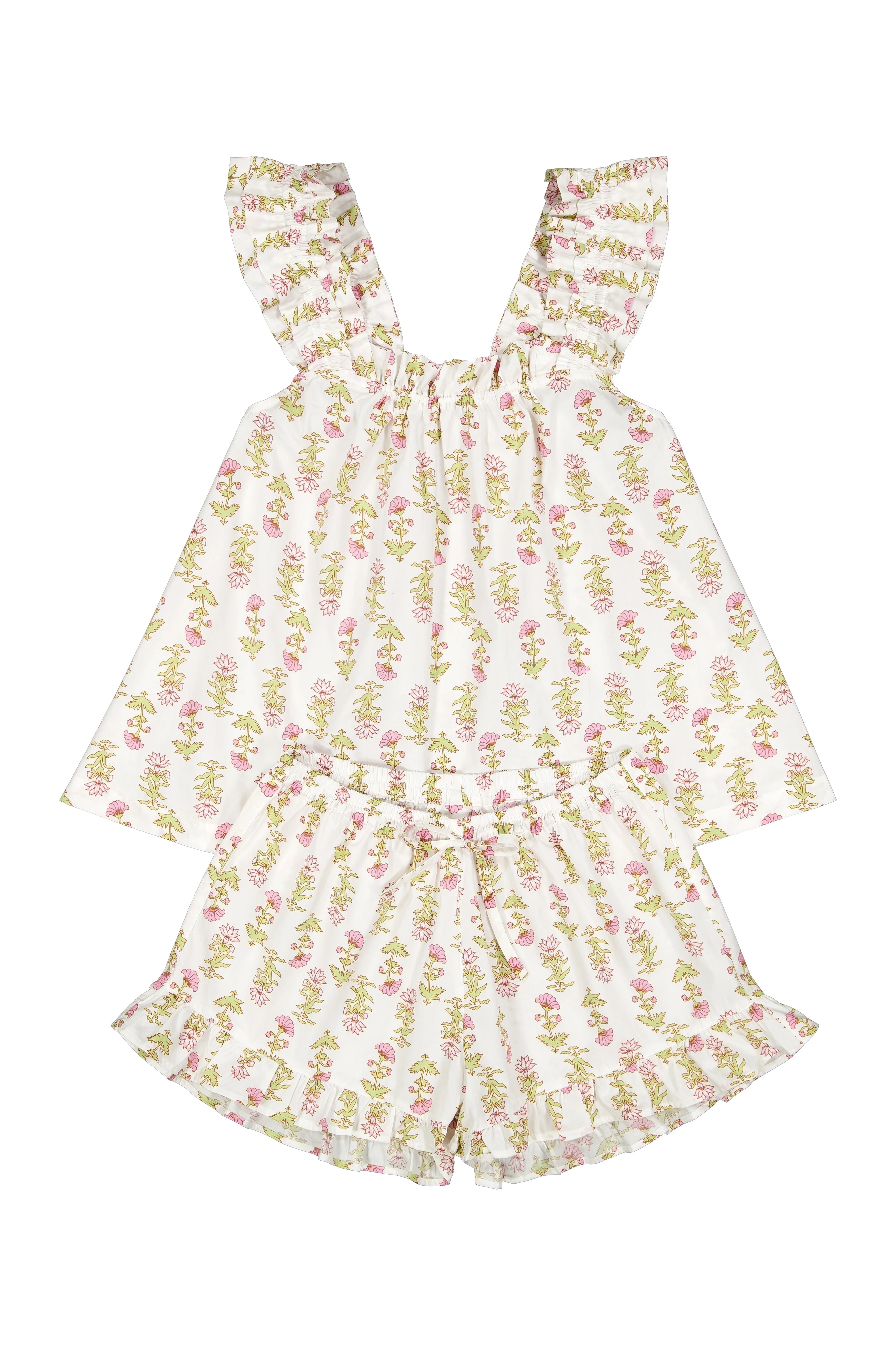 Nicolette Sleep Set - Cotton - Lotus Flower - Image 3