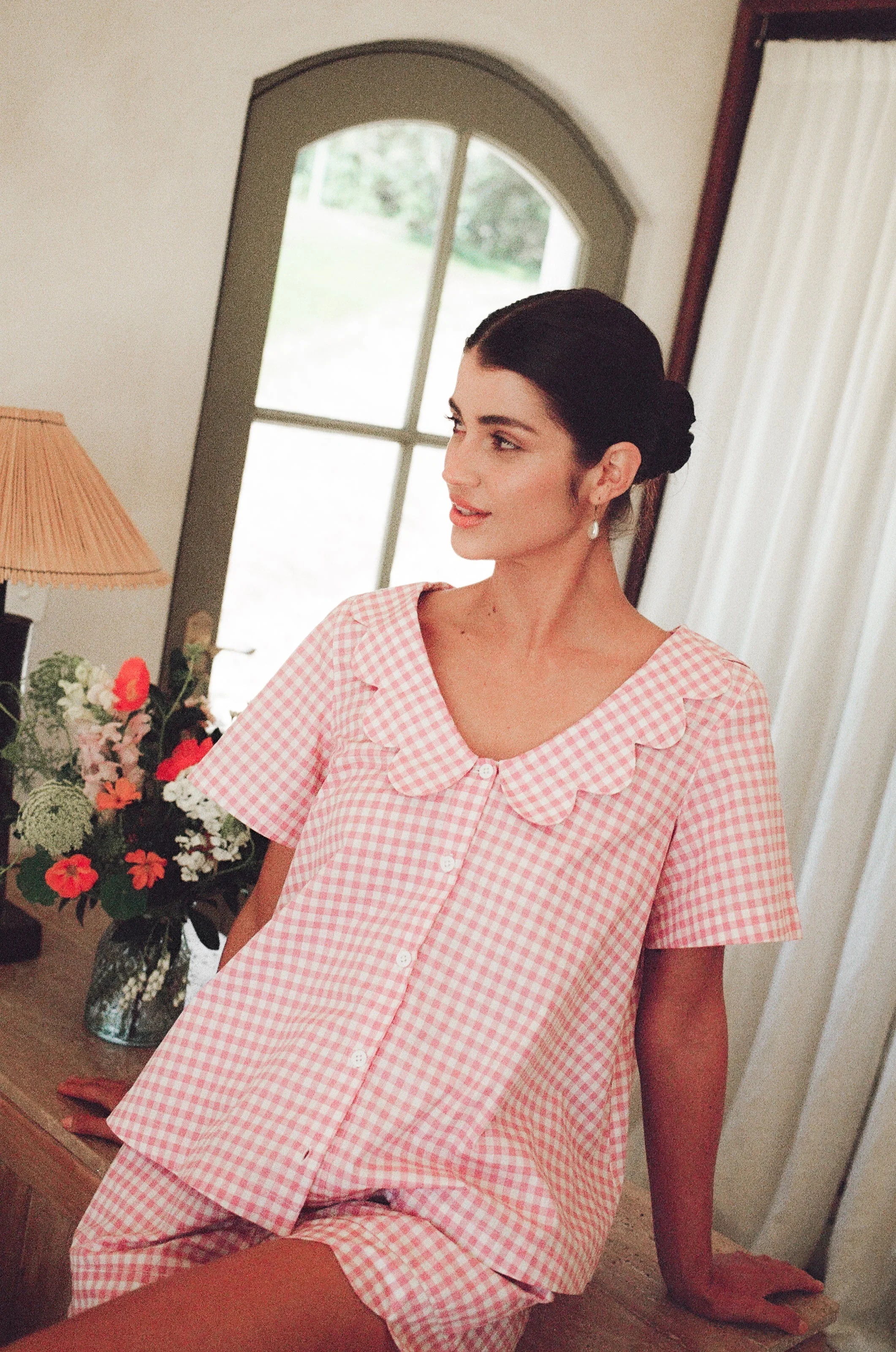 Penelope Sleep Set - Gingham Berry - Image 5