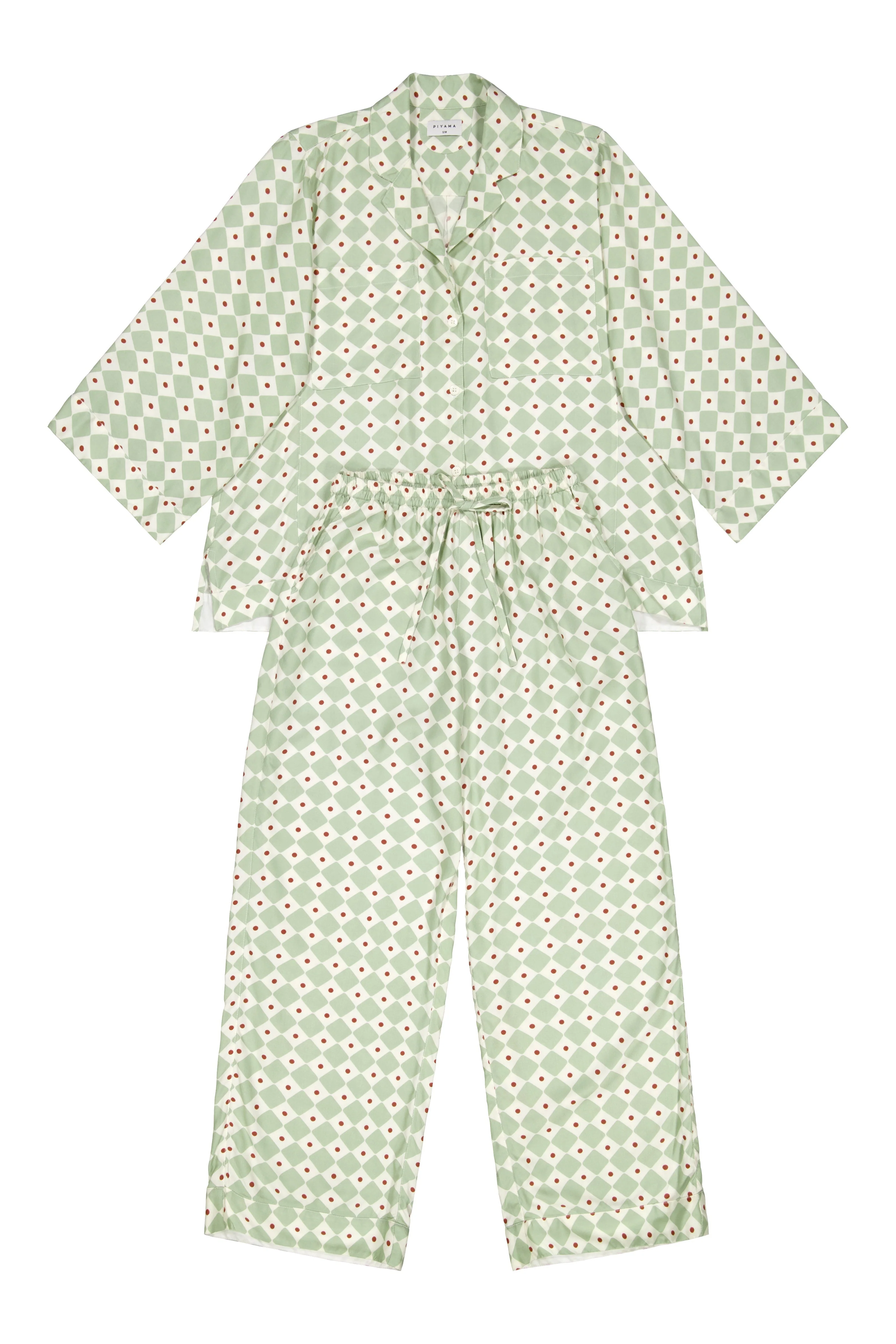 Peta Sleep Set - Long - ECOVERO™ - Diamond - Image 3