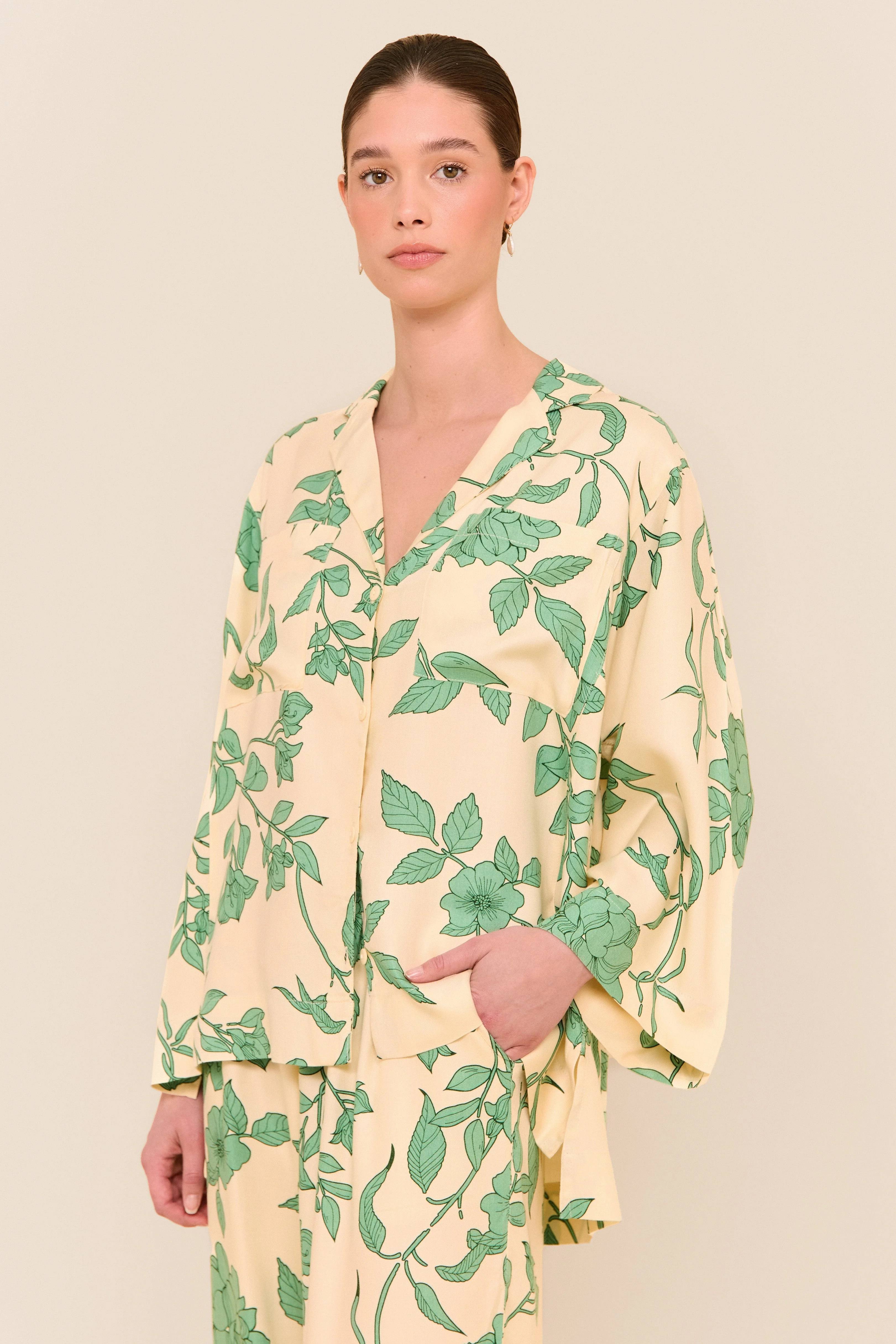 Peta Sleep Set - Long - Twill - Romantic Floral - Image 8