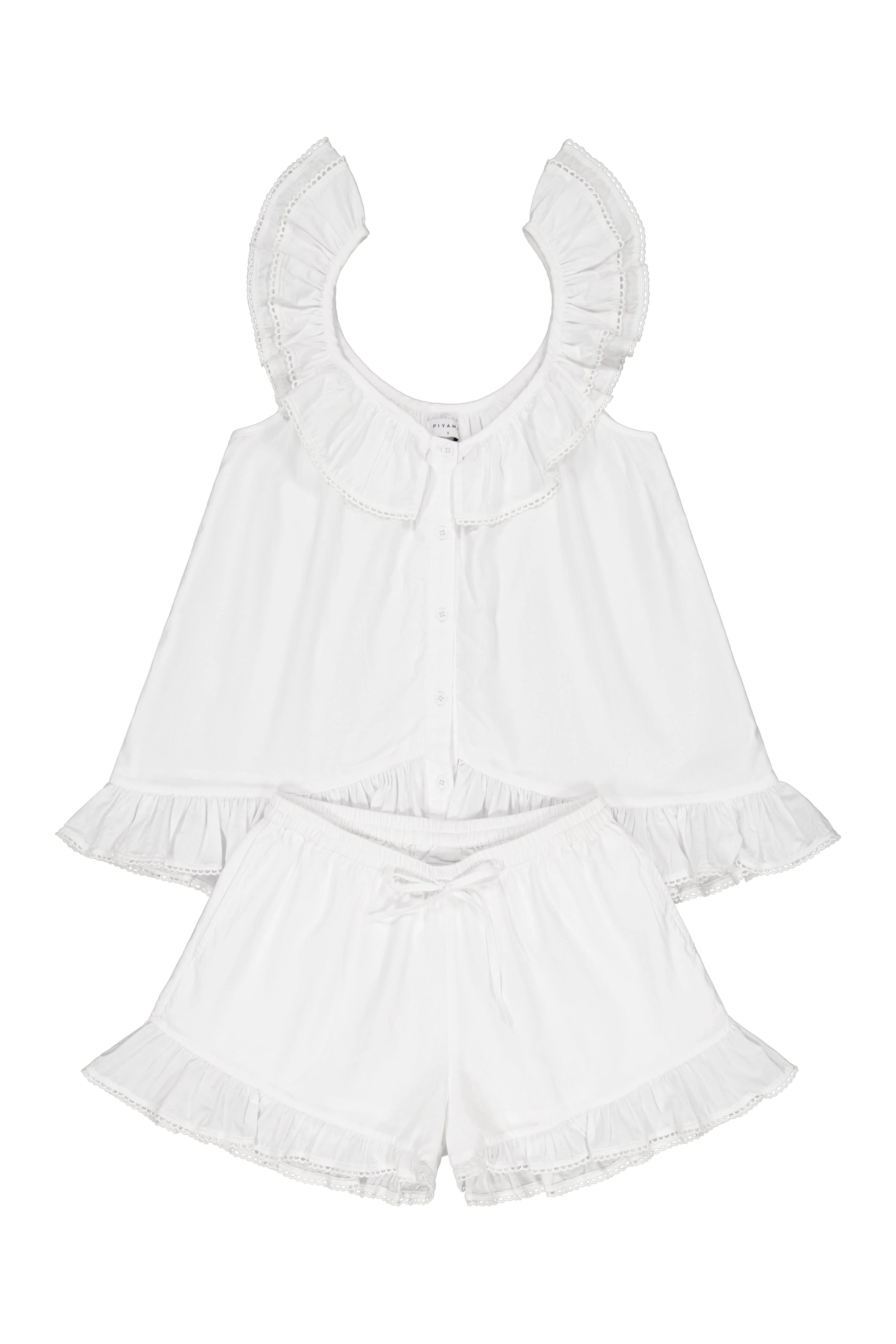 Romy Sleep Set - White Washed Cotton - Image 4