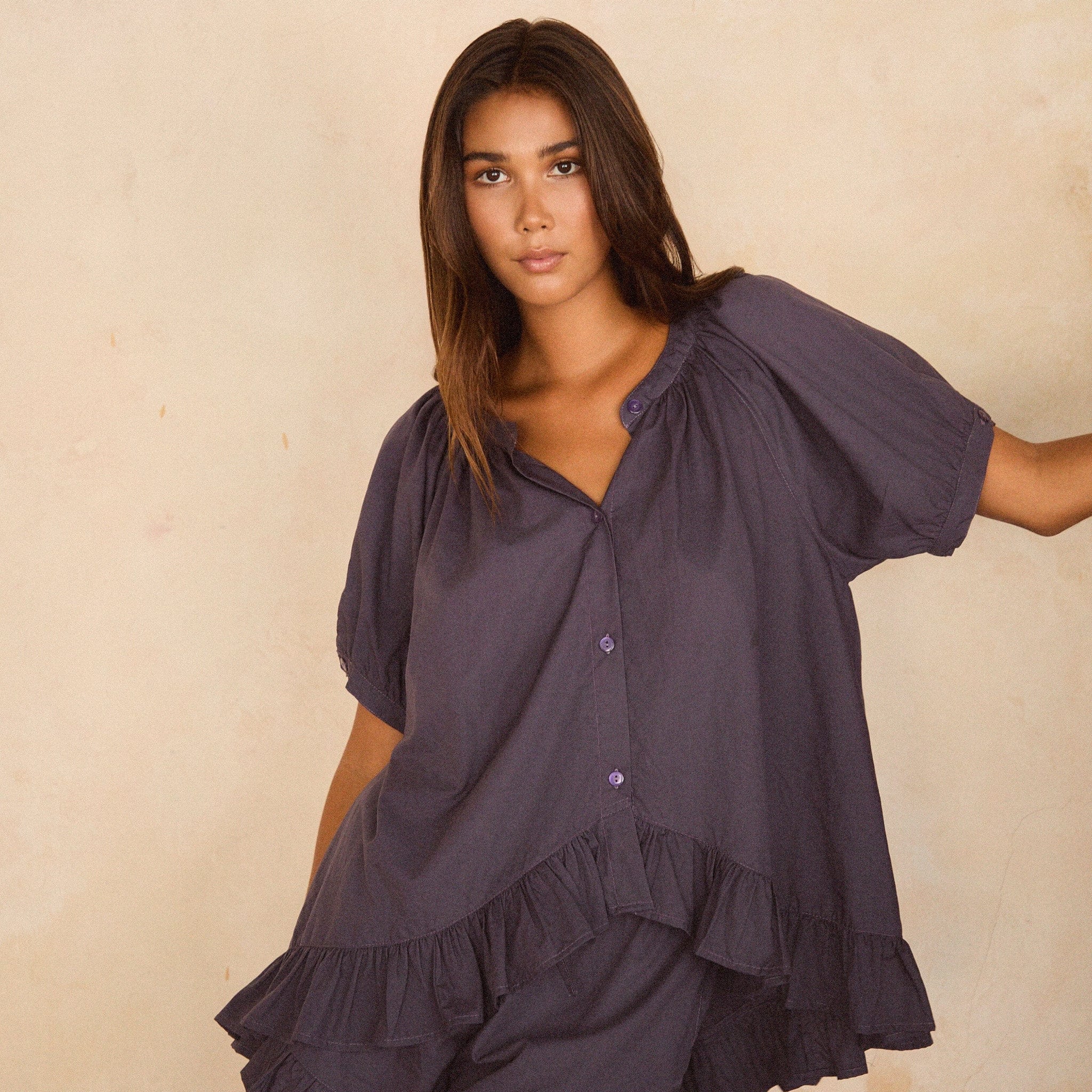 Sophie Sleep Set - Cotton Modal - Midnight - Image 7