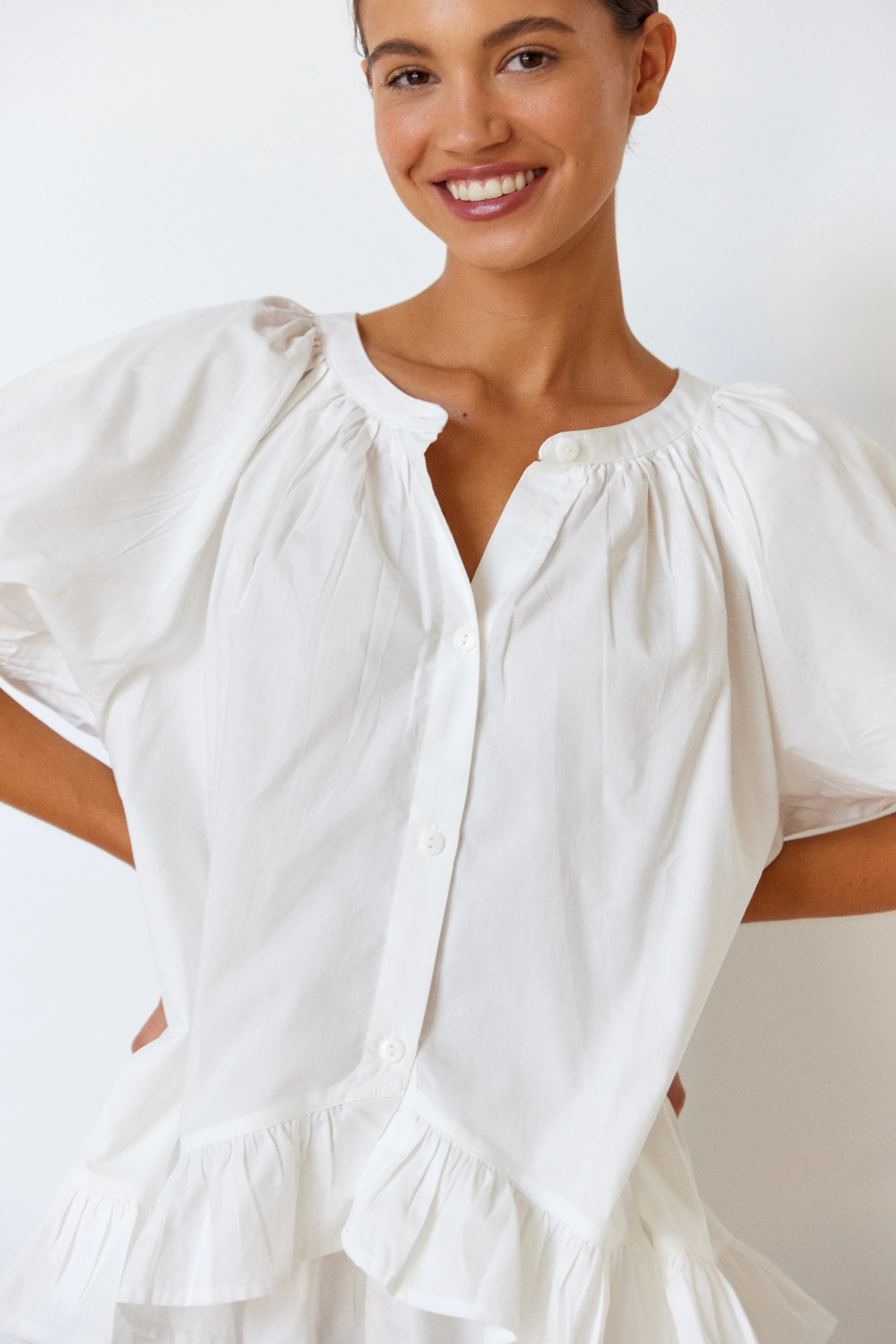 Sophie Sleep Set - Cotton Modal - Off White - Image 10