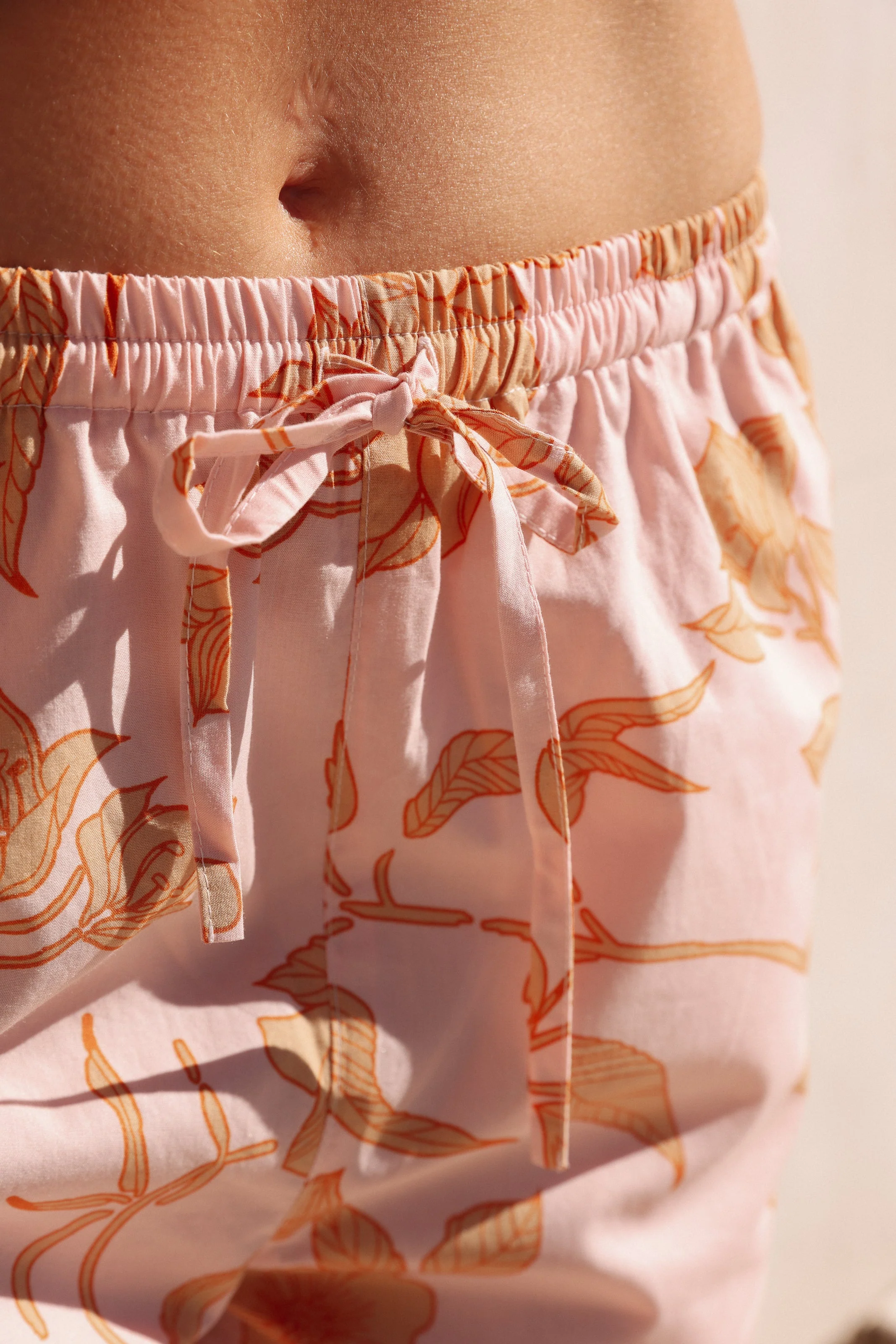 Sophie Sleep Set - Long - Cotton Modal - Romantic Floral Peach - Image 10