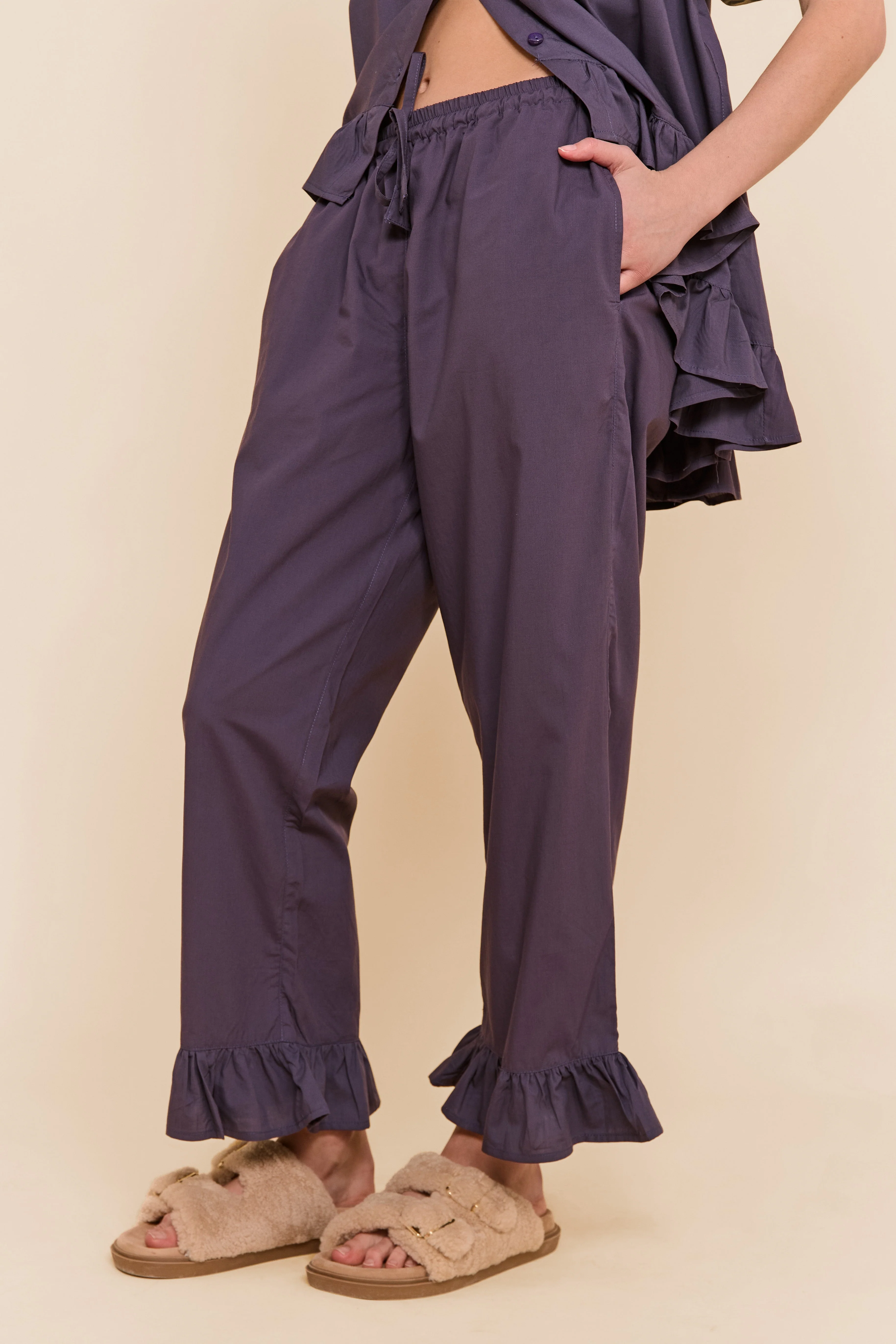 Sophie Sleep Set - Pants - Cotton Modal - Midnight - Image 10